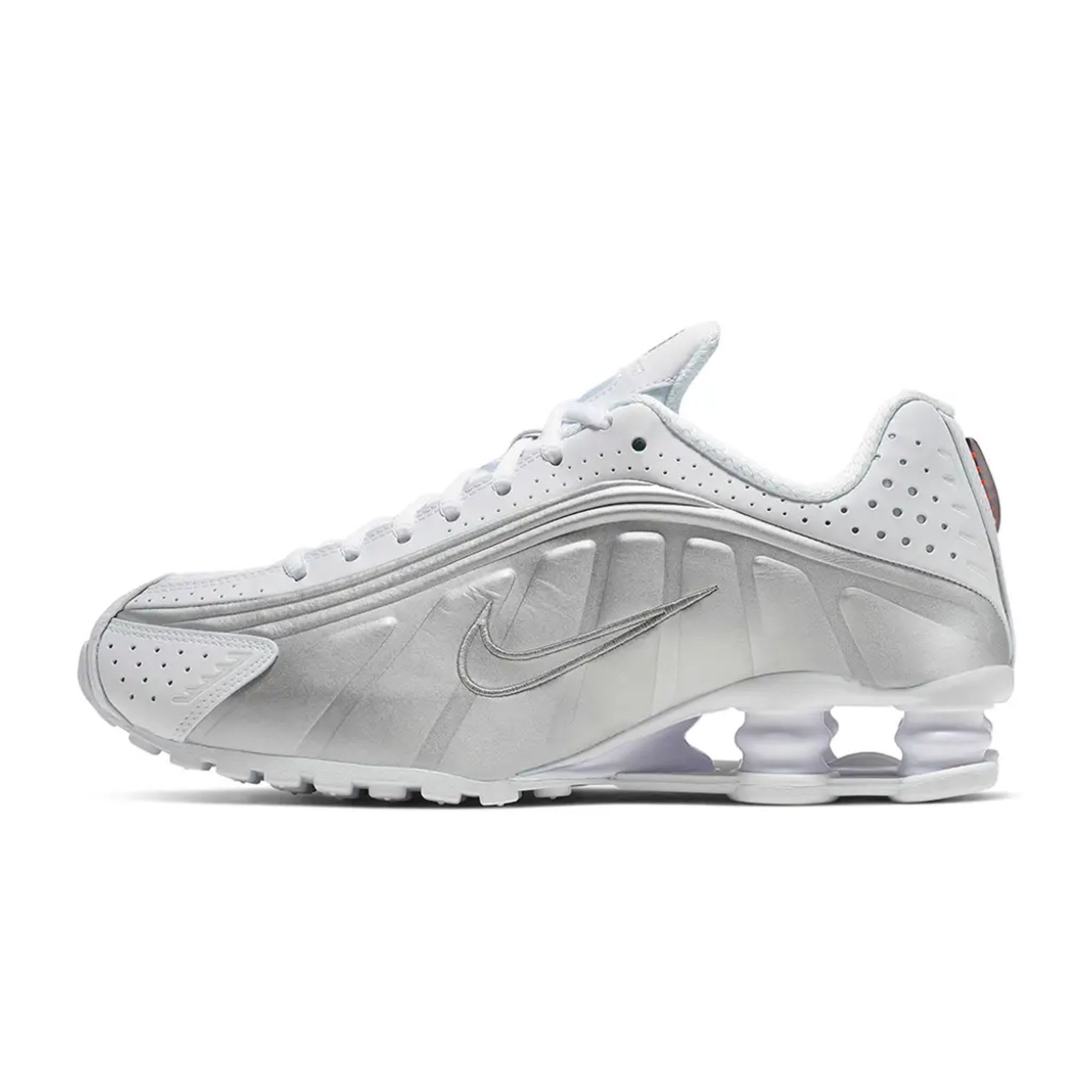 Nike Shox R4 White Metallic Silver (Women's)