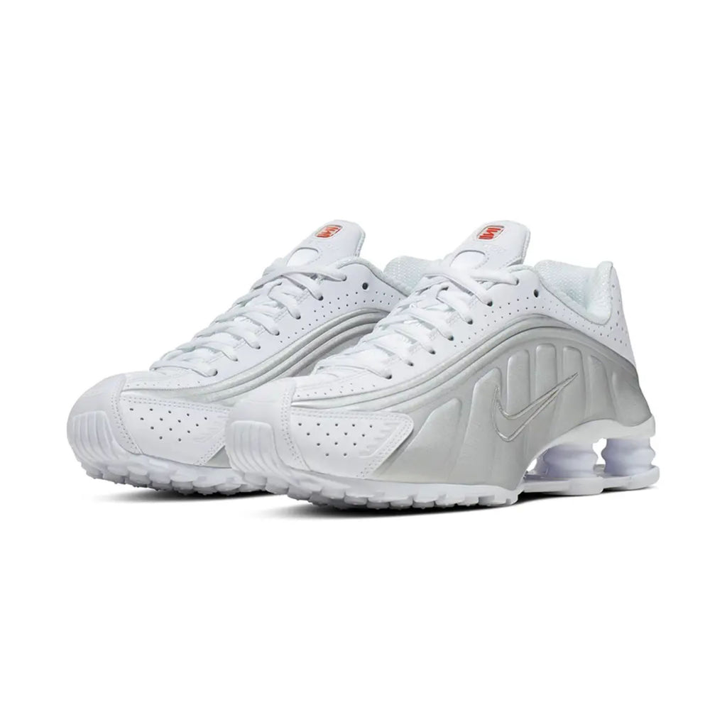 Nike Shox R4 White Metallic Silver (Women's)