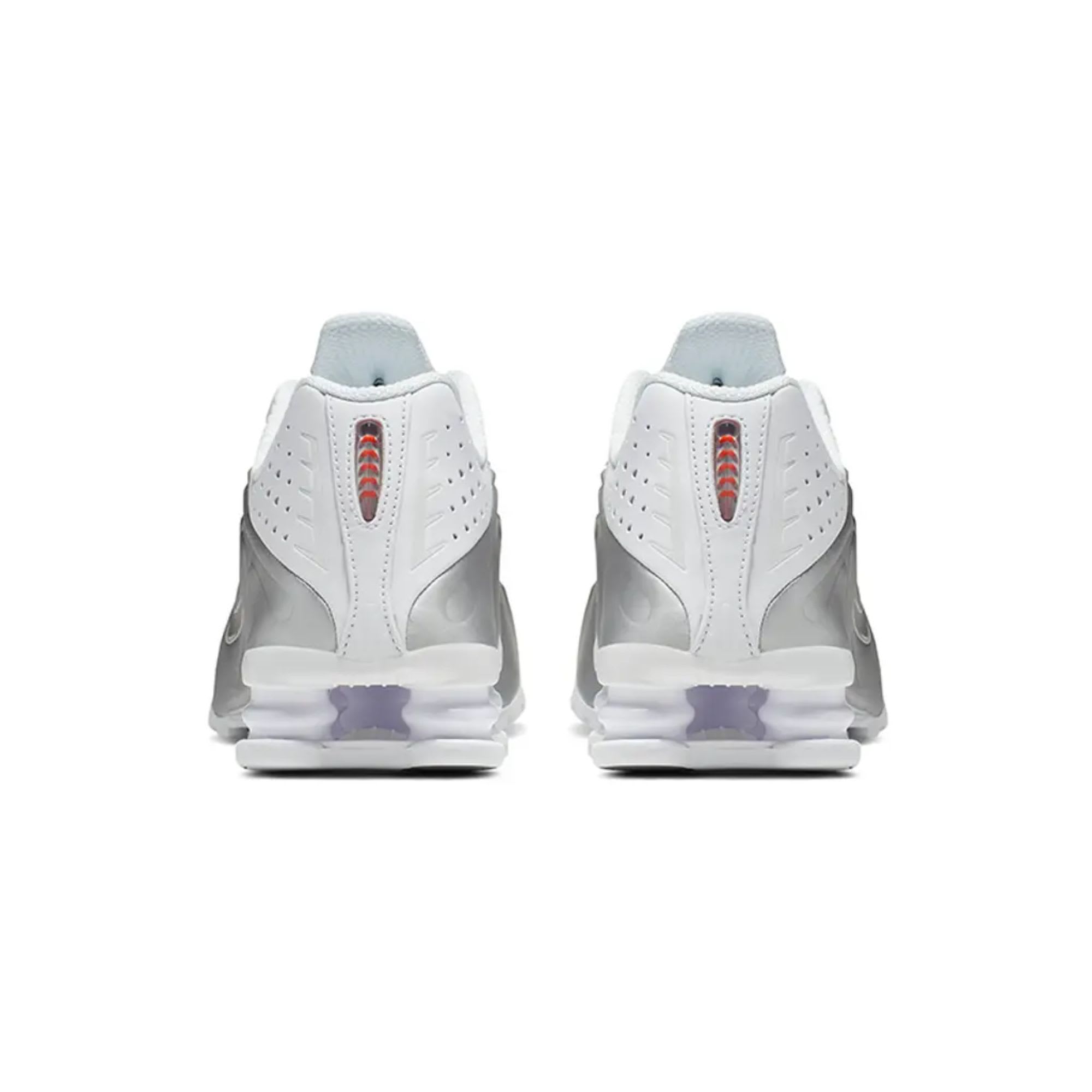 Nike Shox R4 White Metallic Silver (Women's)