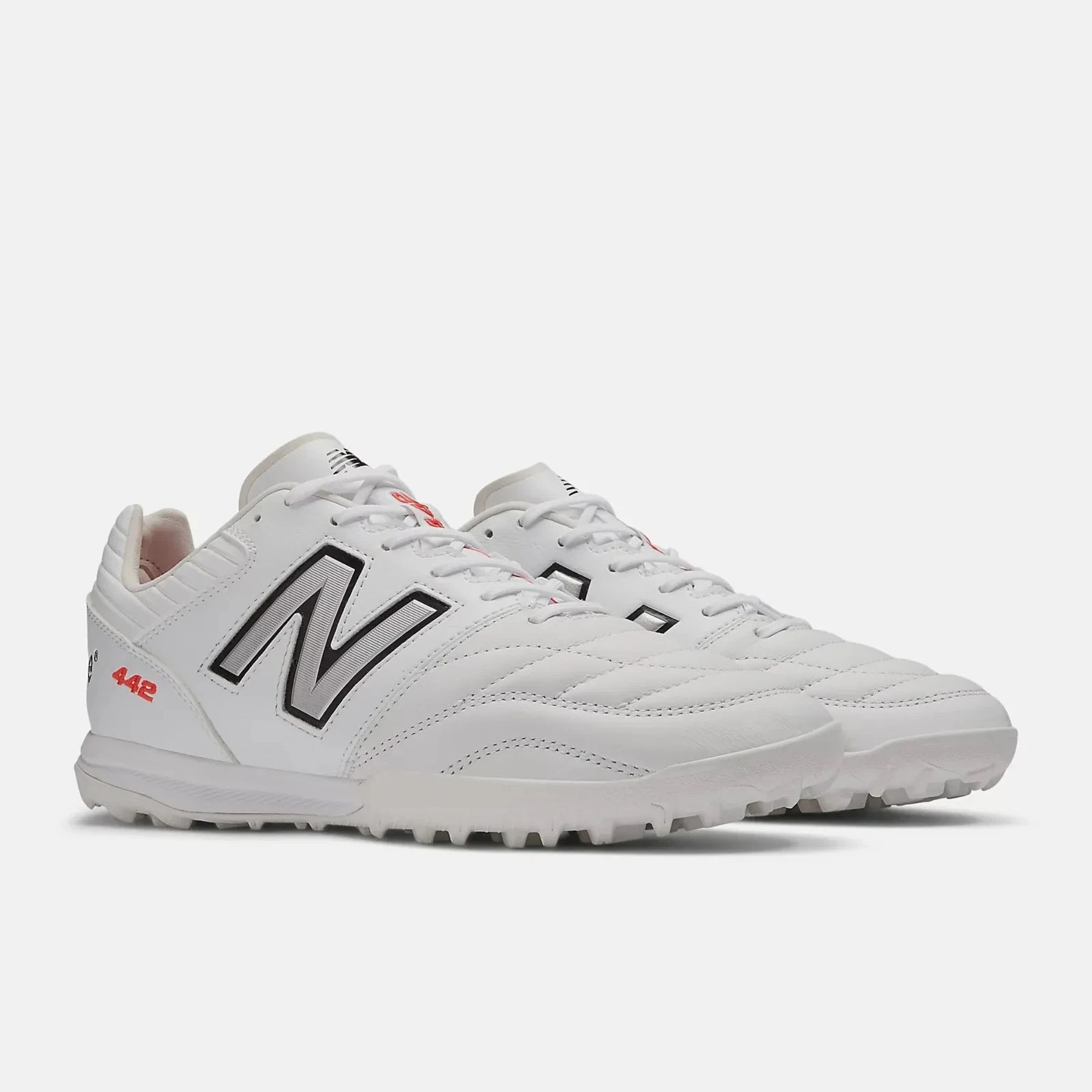 New Balance 442 Pro TF v2 White Black Team Red