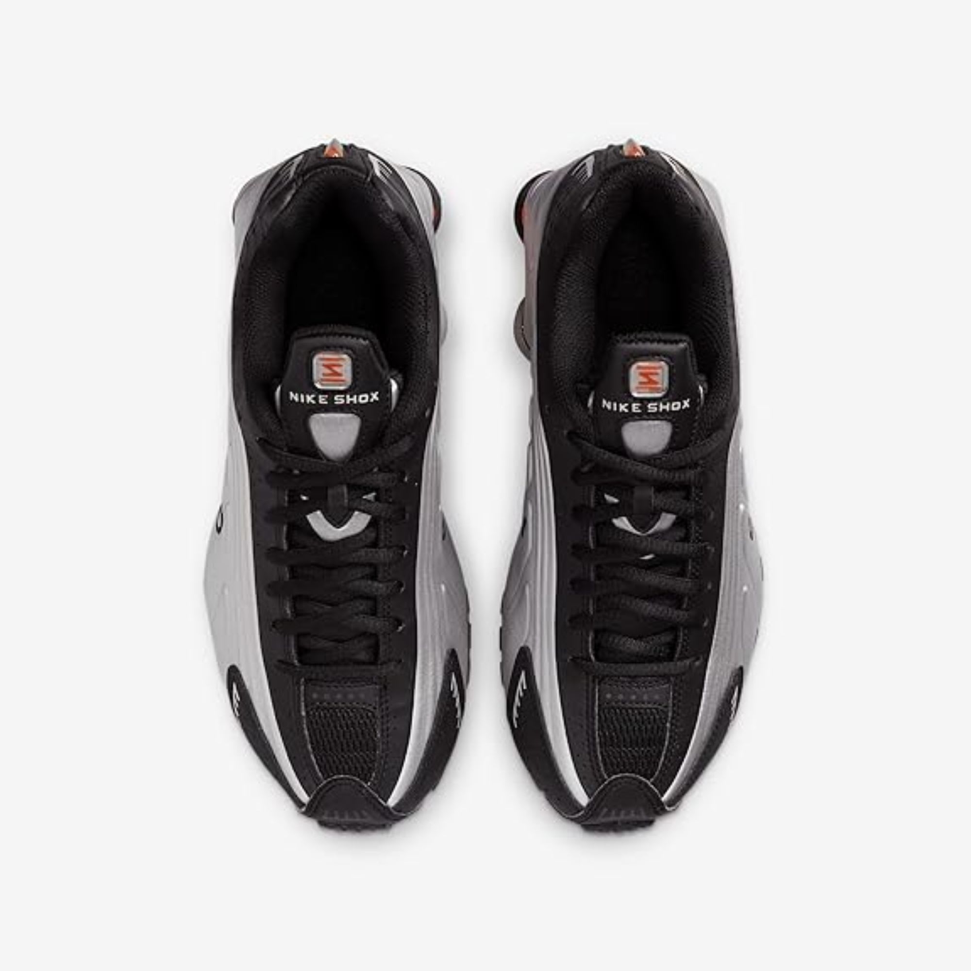 Nike Shox R4 Metallic Silver Black Picante Red (GS)
