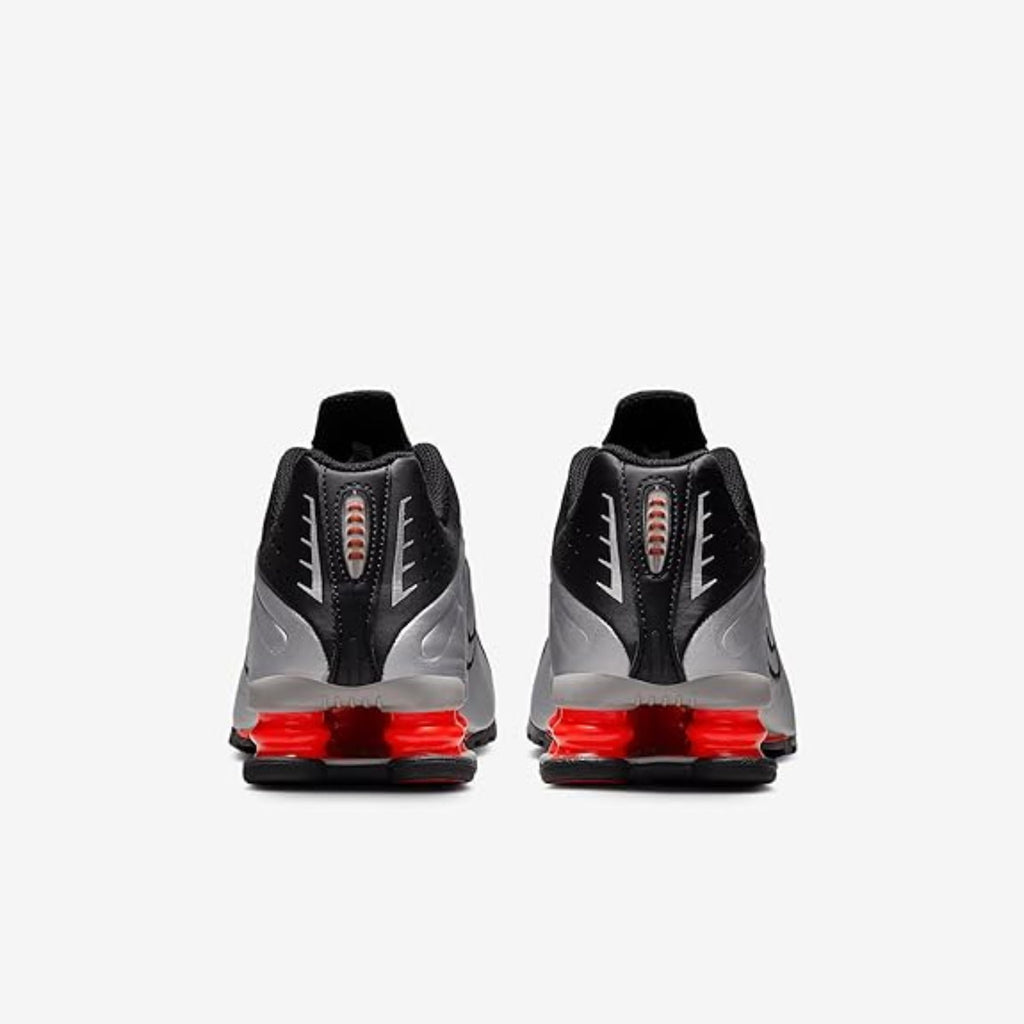 Nike Shox R4 Metallic Silver Black Picante Red (GS)