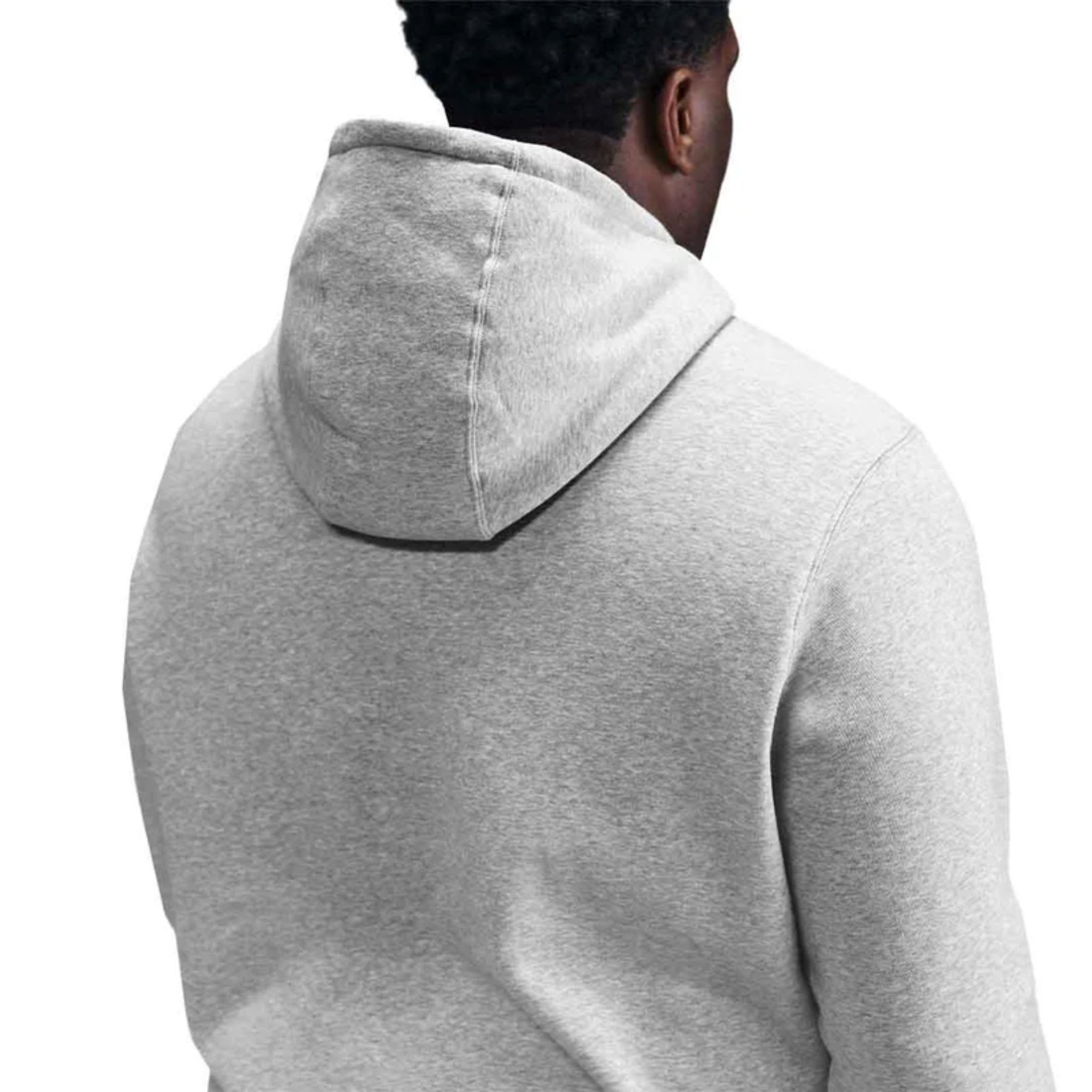 Nike Club Men's Pullover Fleece Hoodie Dark Grey Heather