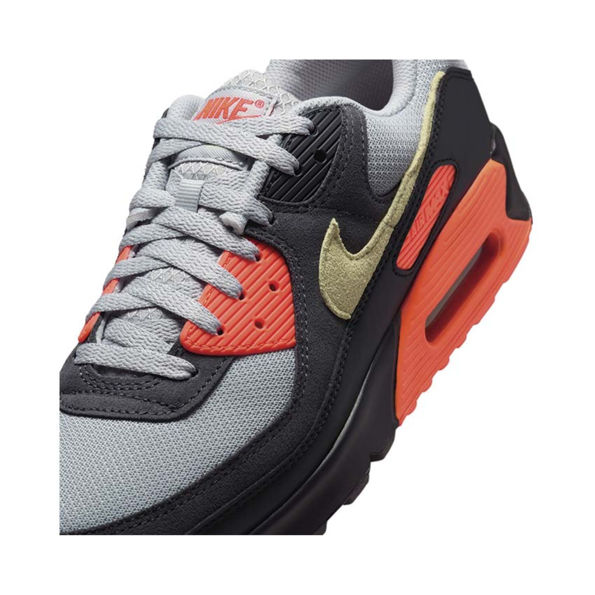 Nike Air Max 90 Light Smoke Grey Hyper Crimson Limelight