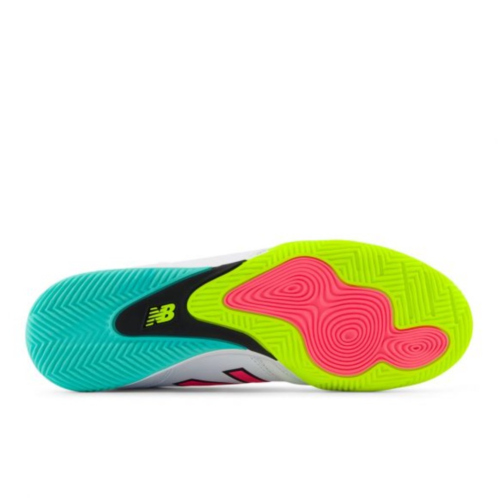 New Balance 442 Pro Indoor v2 White Hi-Lite Neon Pink