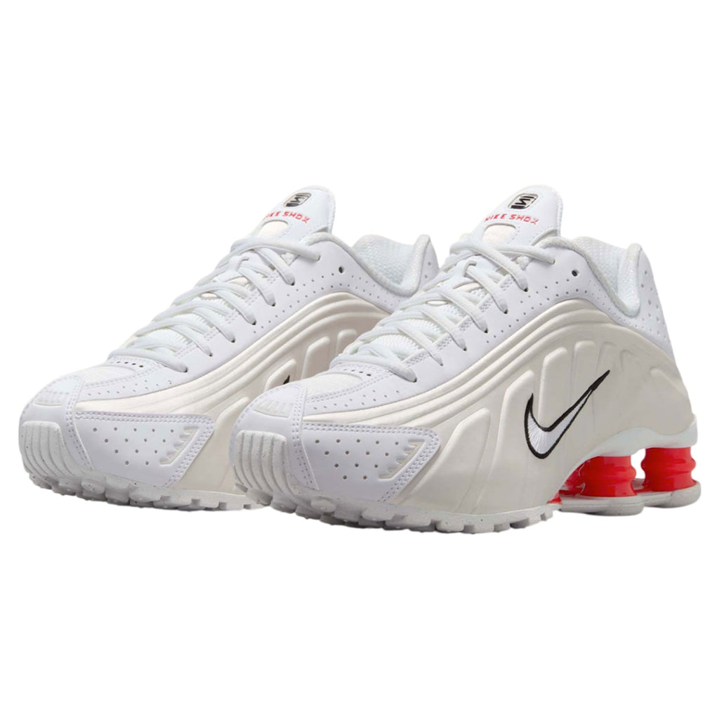 Nike Shox R4 White Phantom Picante Red (GS)