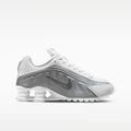 Nike Shox R4 White Bright Crimson Metallic Silver (GS)