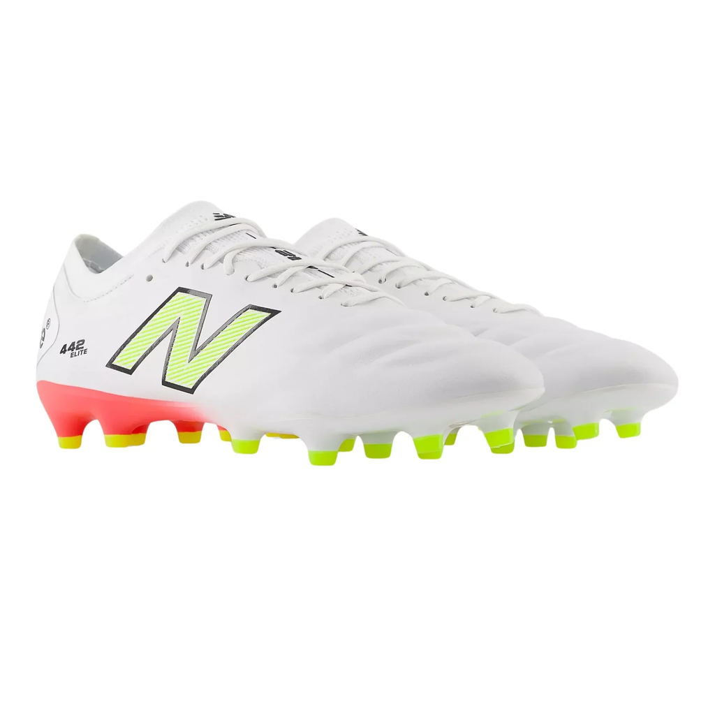New Balance 442 Elite FG v2 White Energy Red Hi-Lite