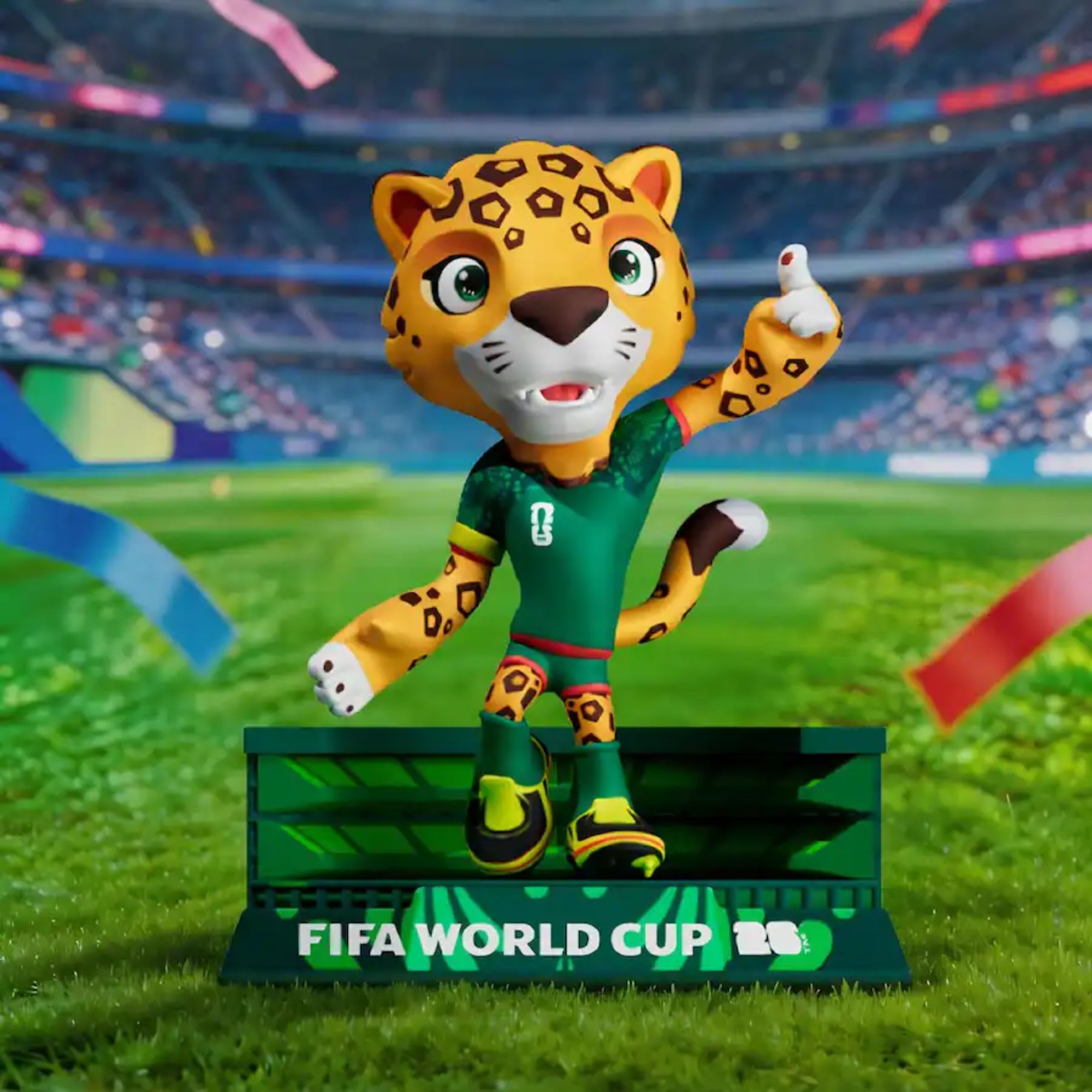FIFA - 2026 World Cup Official Licensed Mascot Figurines Set of 3 (Maple, Zayu & Clutch), Collectable Soccer Figures, 3" Tall - Multicolor