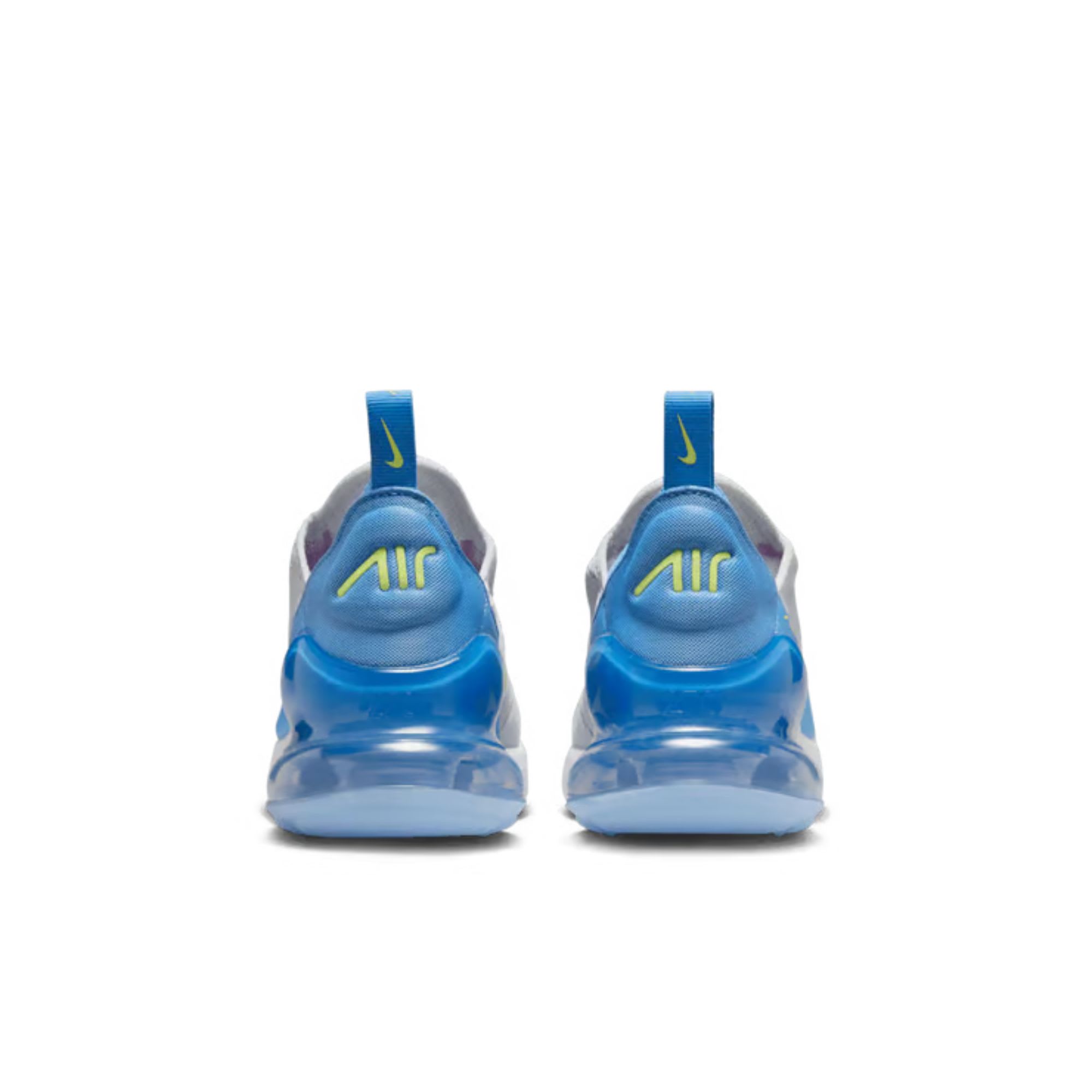 Nike Air Max 270 Pure Platinum Rush Fuchsia Blue Beyond Light Lemon Twist (GS)