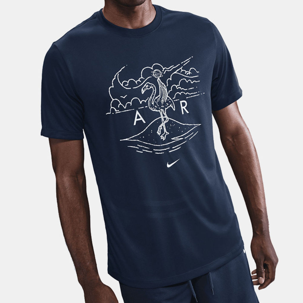 Nike Sportswear Men's RLGD Island Jam Graphic T-Shirt Blue
