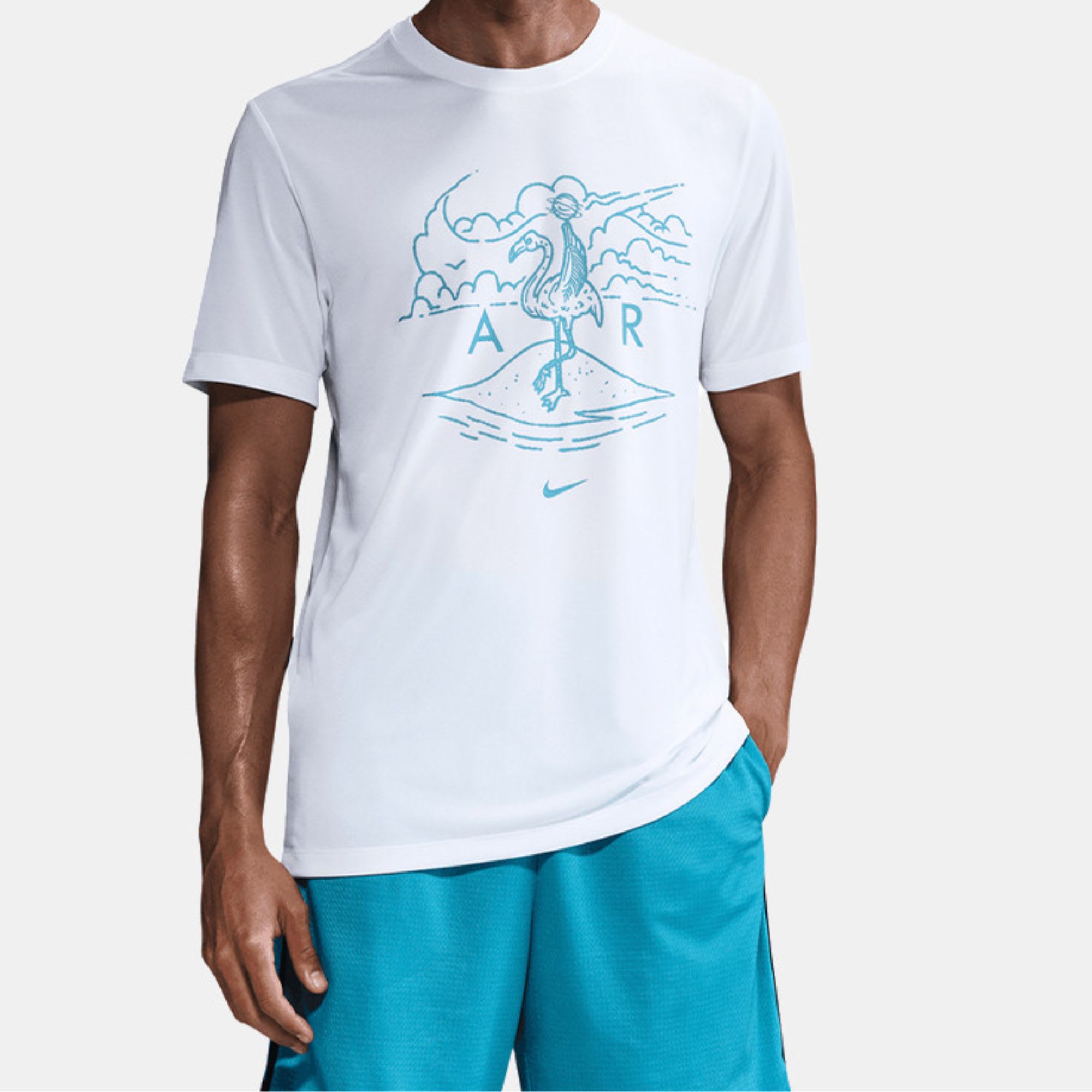 Nike Sportswear Men's RLGD Island Jam Graphic T-Shirt White