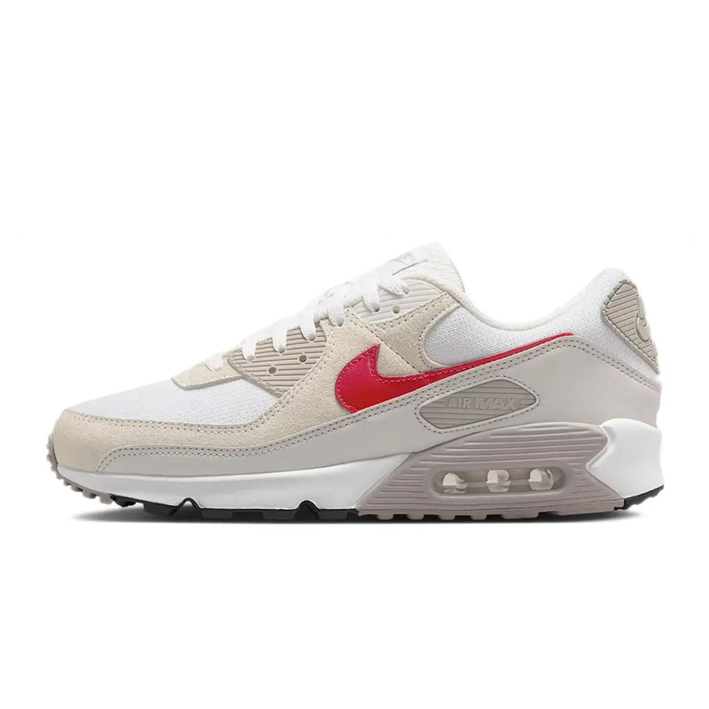 Nike Air Max 90 White College Grey Vast Grey University Red