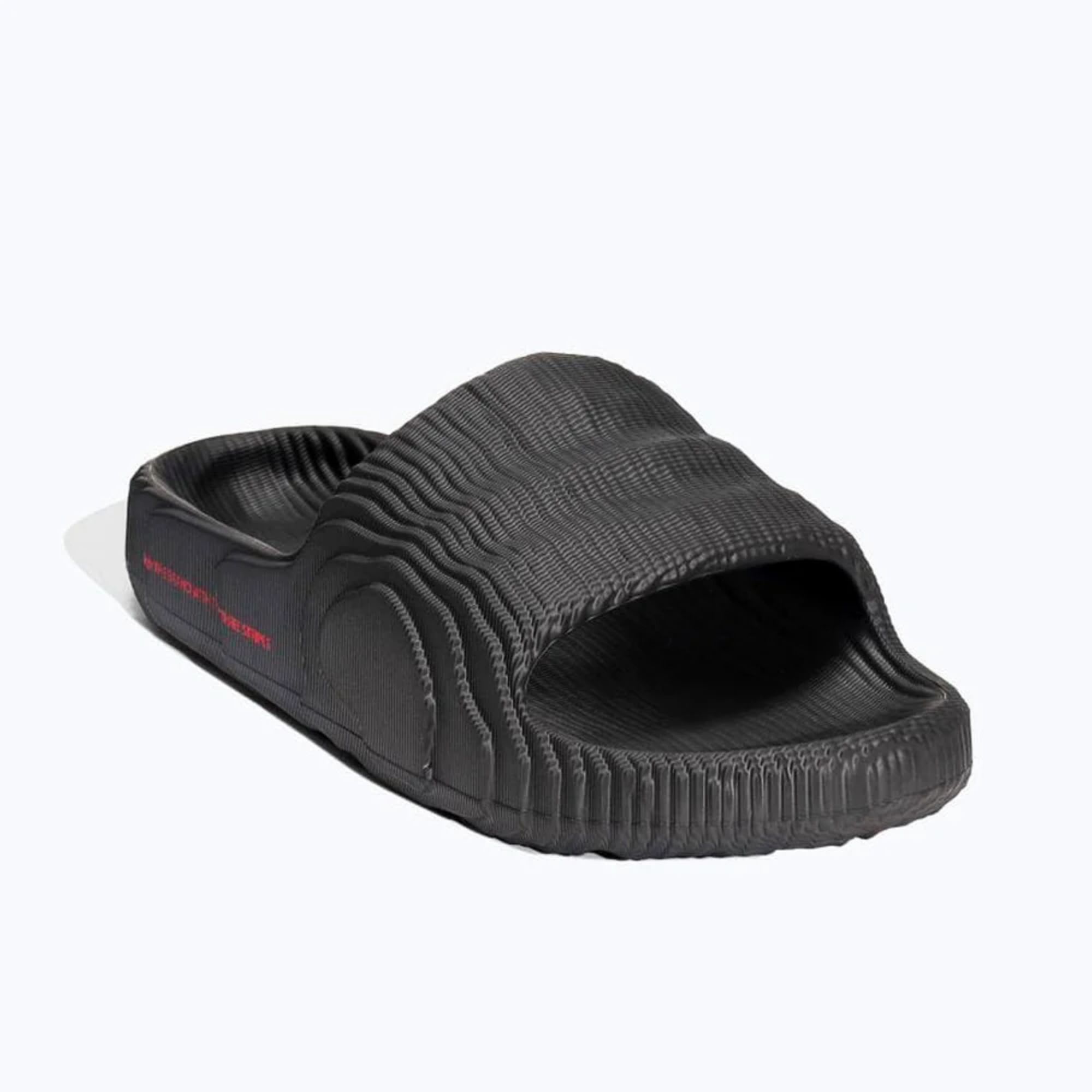 adidas Adilette 22 Slides Black Scarlet