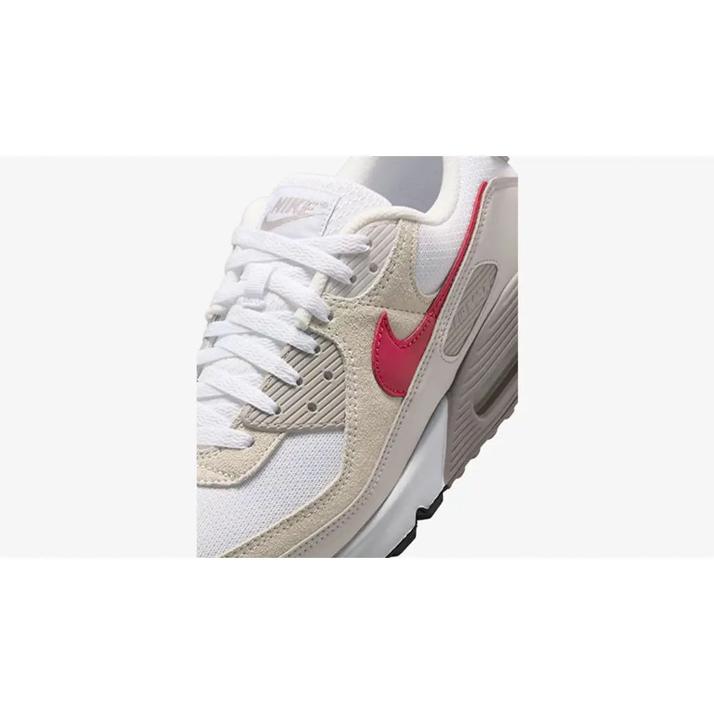 Nike Air Max 90 White College Grey Vast Grey University Red
