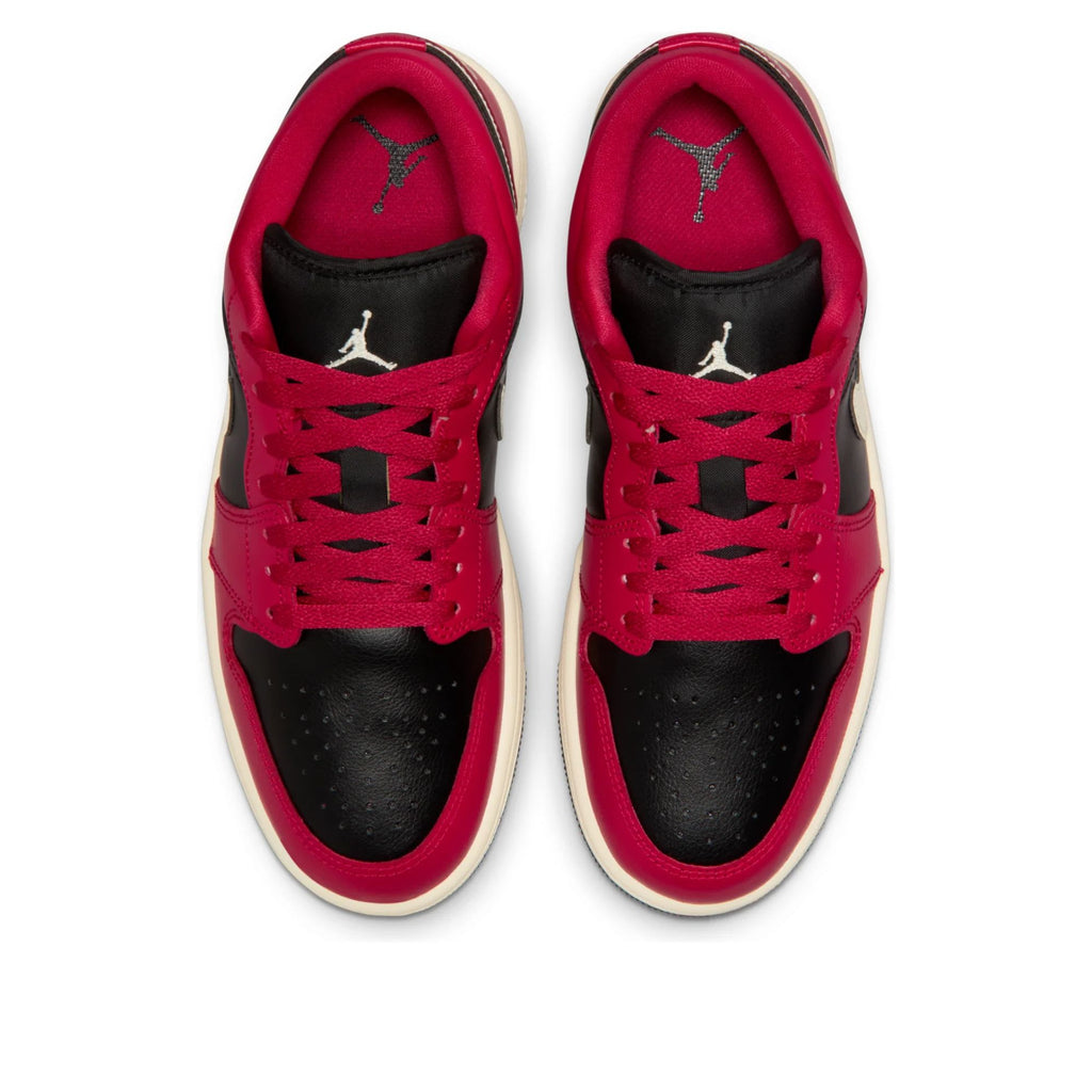 Jordan 1 Low Mystic Hibiscus Black (Women's)