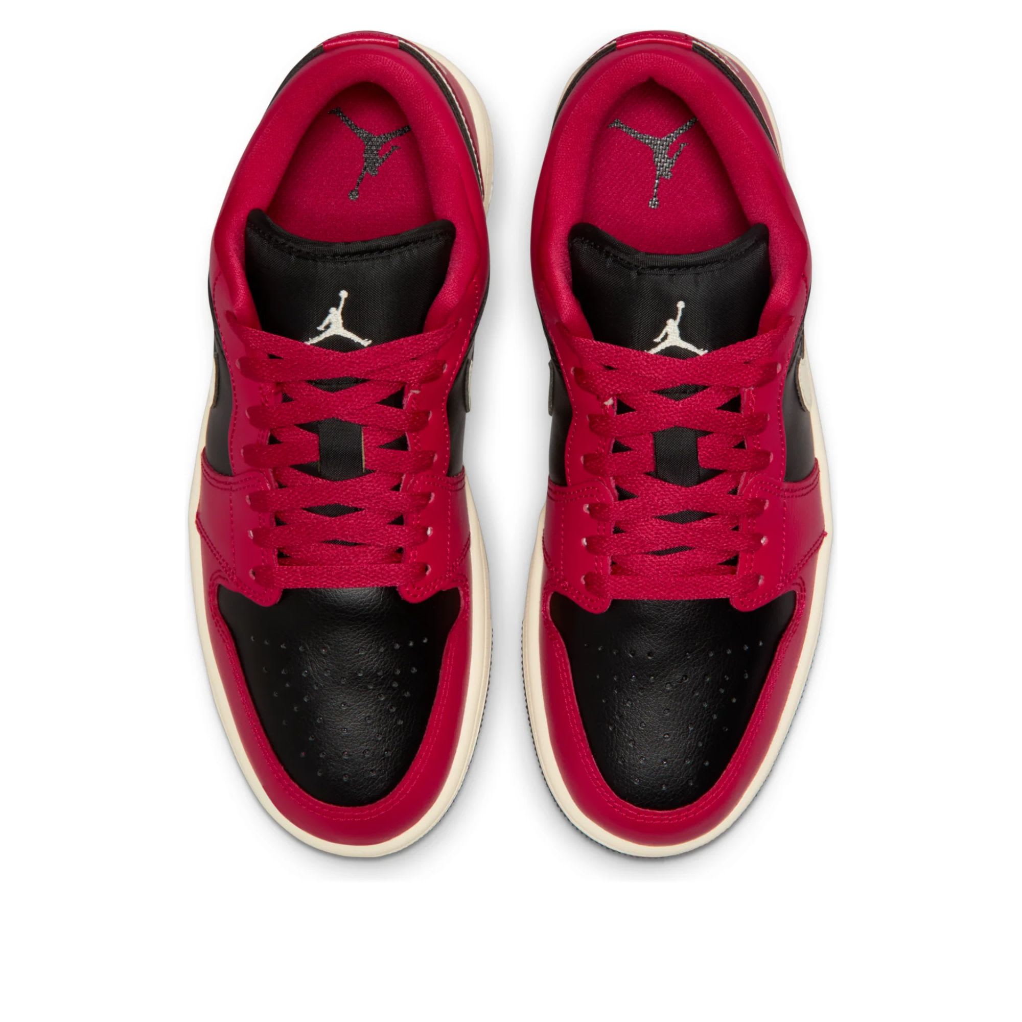 Jordan 1 Low Mystic Hibiscus Black (Women's)