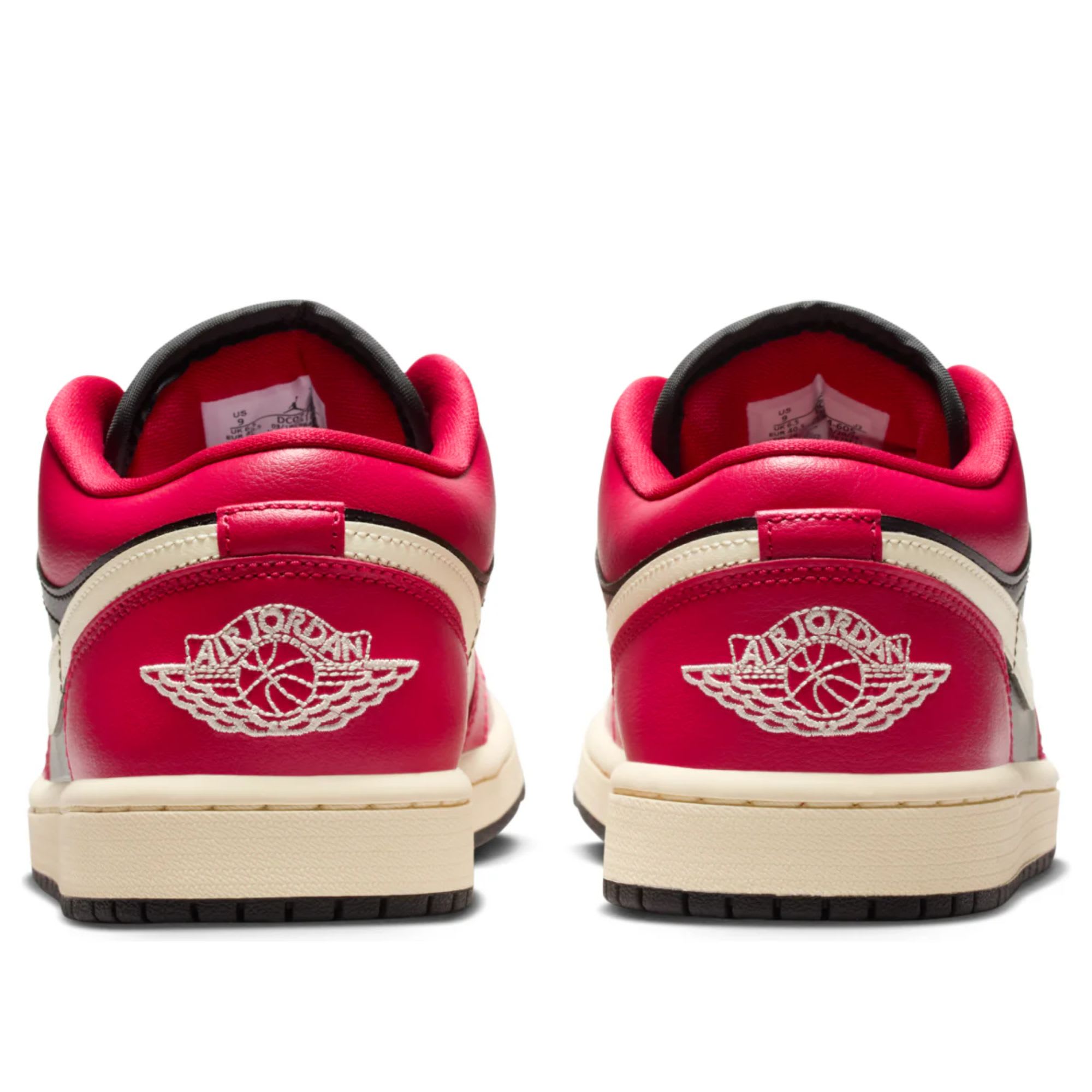Jordan 1 Low Mystic Hibiscus Black (Women's)