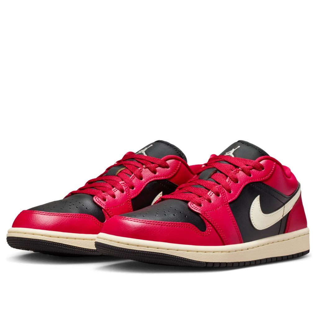 Jordan 1 Low Mystic Hibiscus Black (Women's)