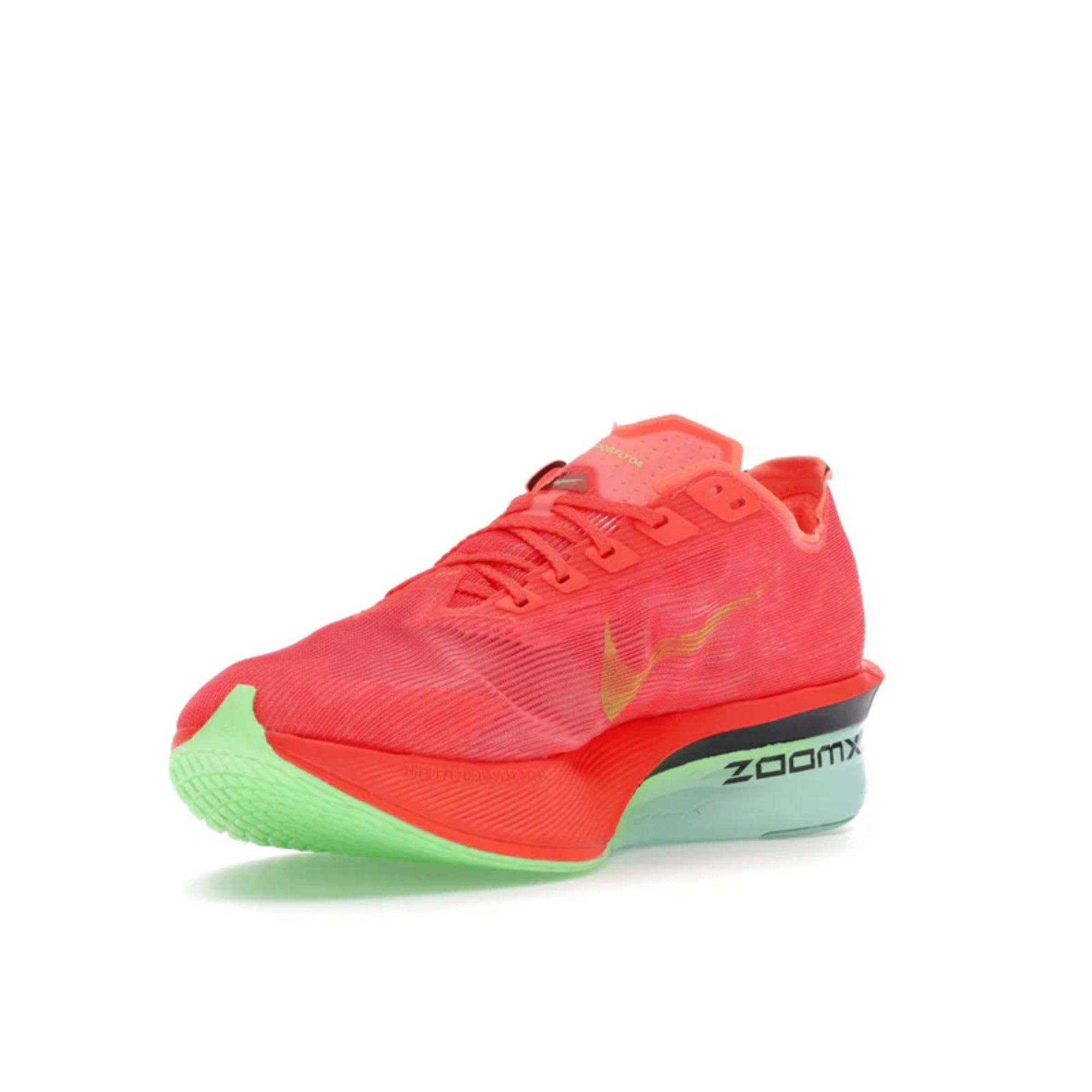 Nike ZoomX Vaporfly Next% 4 Bright Crimson Mint Foam Cave Purple Lime Blast