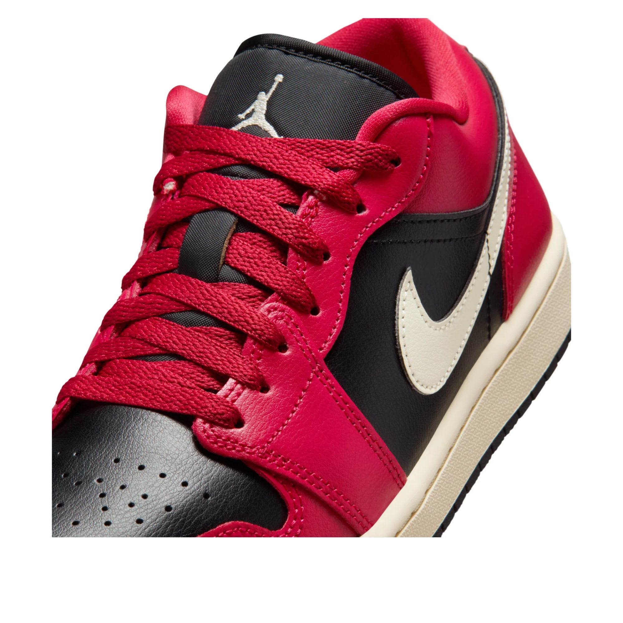 Jordan 1 Low Mystic Hibiscus Black (Women's)