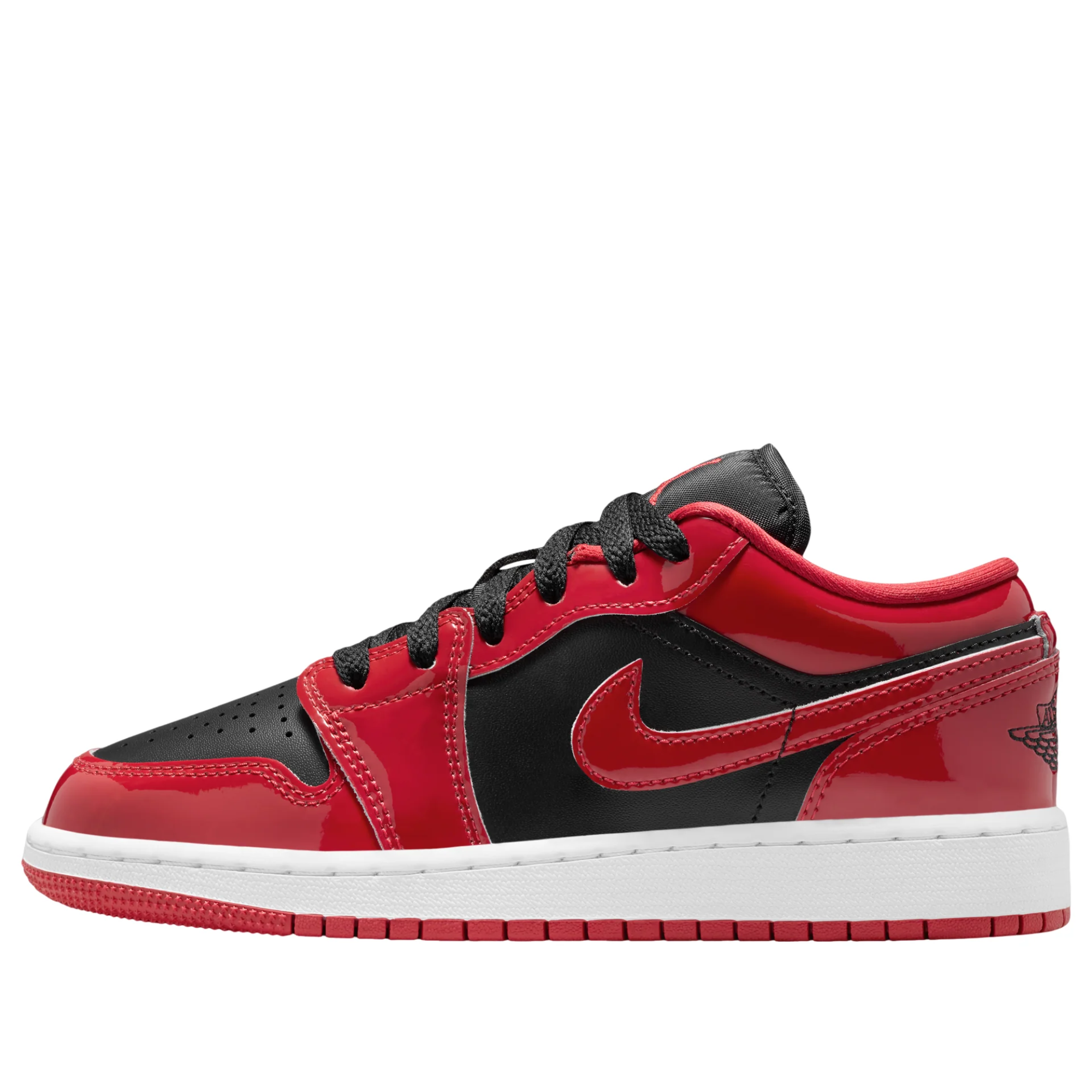 Jordan 1 Low SE Patent Bred Toe (GS)