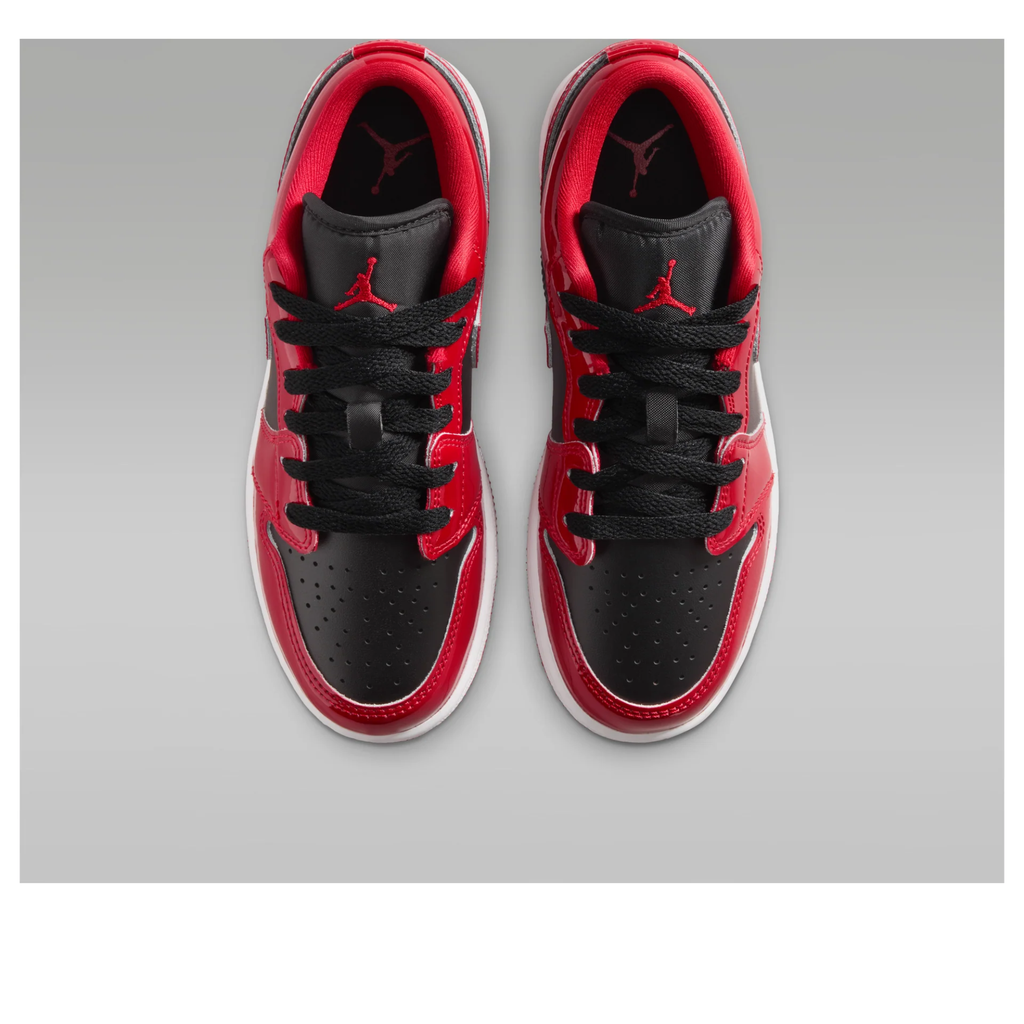 Jordan 1 Low SE Patent Bred Toe (GS)