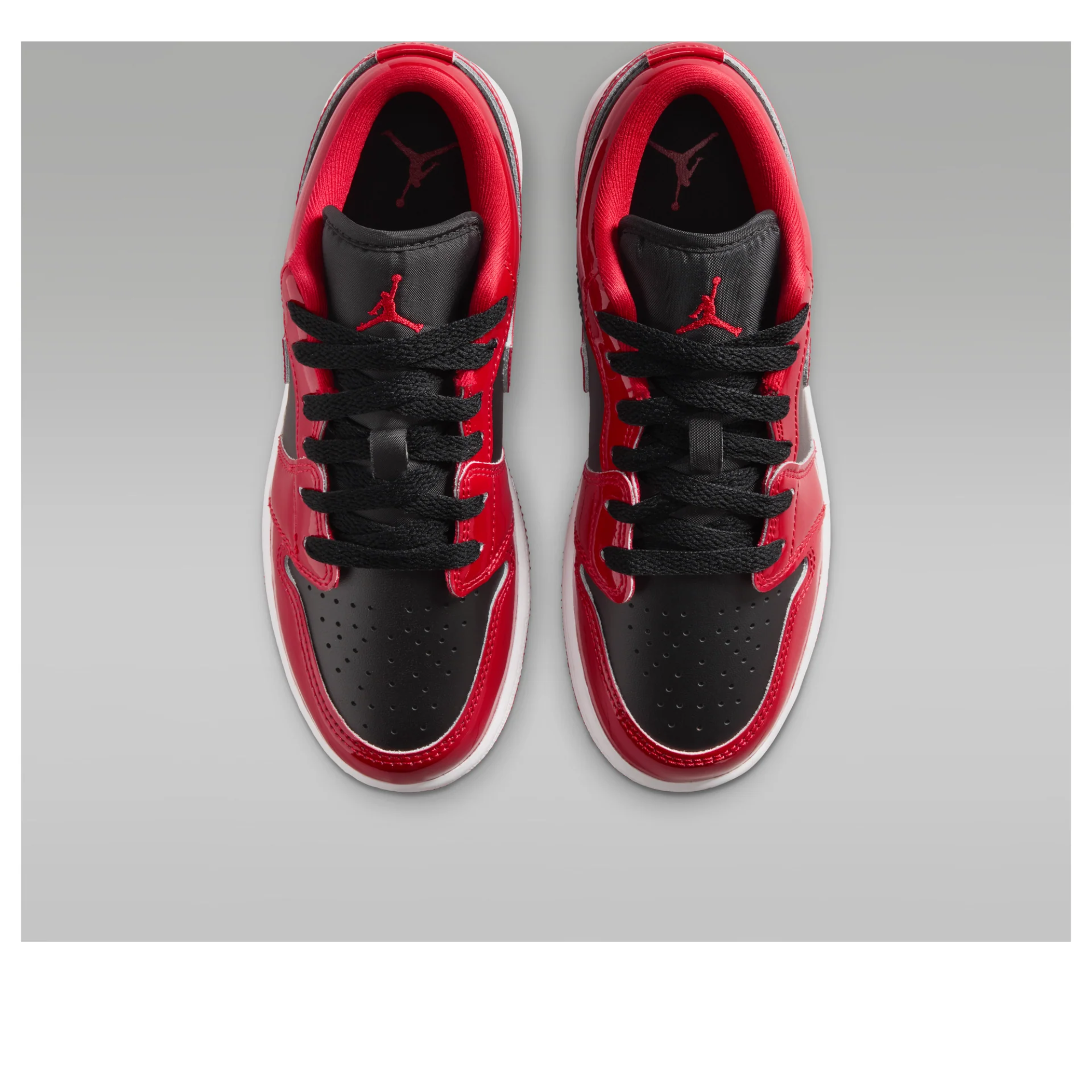 Jordan 1 Low SE Patent Bred Toe (GS)