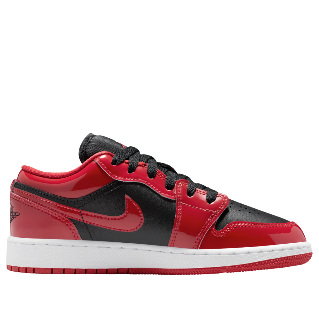 Jordan 1 Low SE Patent Bred Toe (GS)