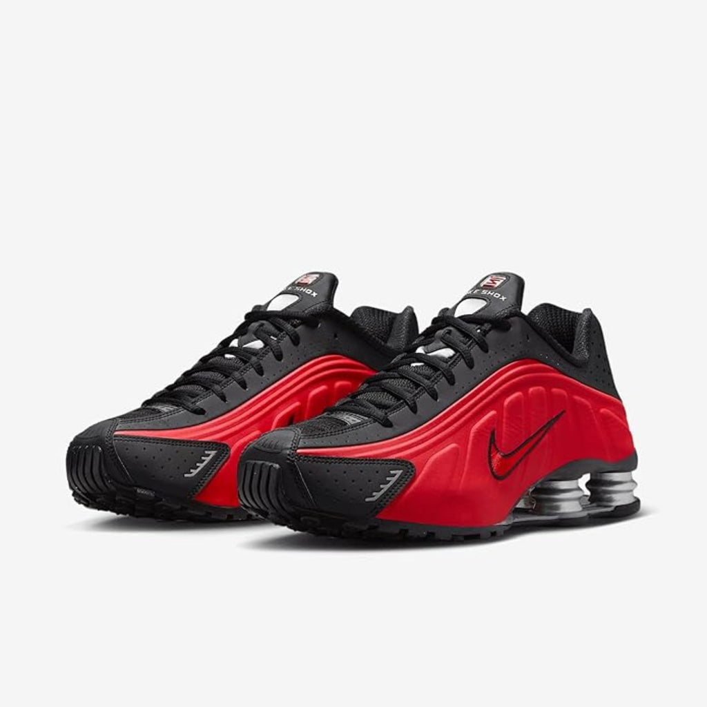 Nike Shox R4 University Red Black Metallic Silver