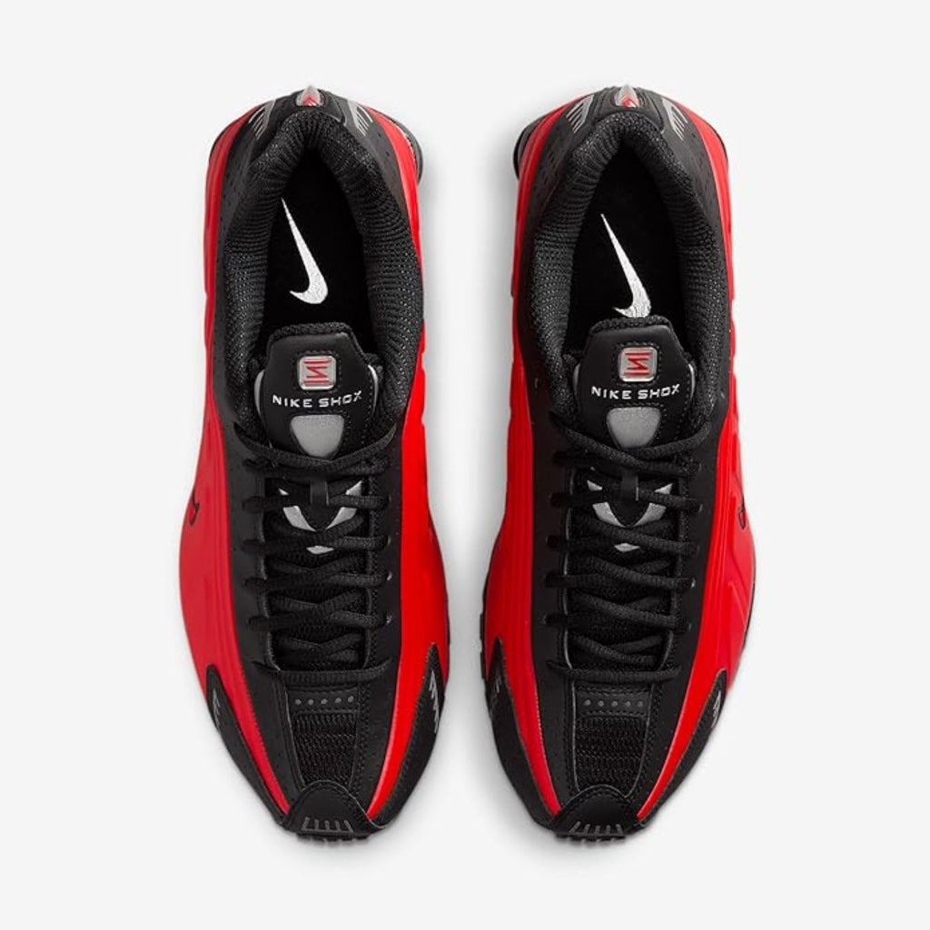 Nike Shox R4 University Red Black Metallic Silver