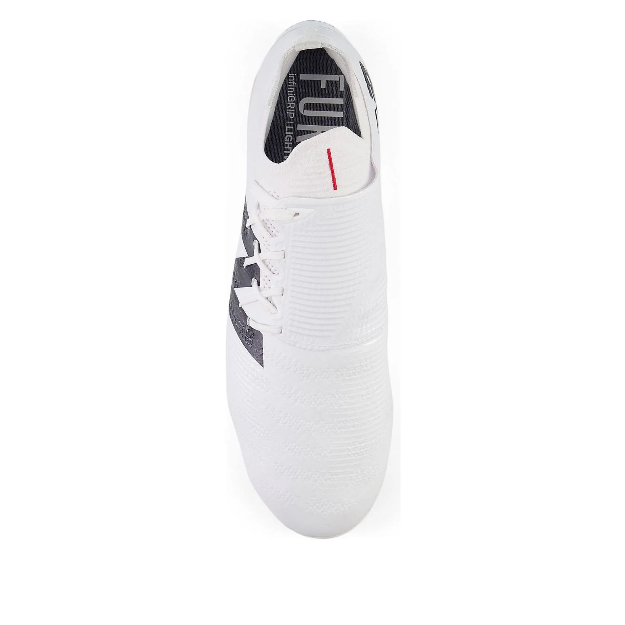 New Balance Furon Pro FG V7 White Black True Red
