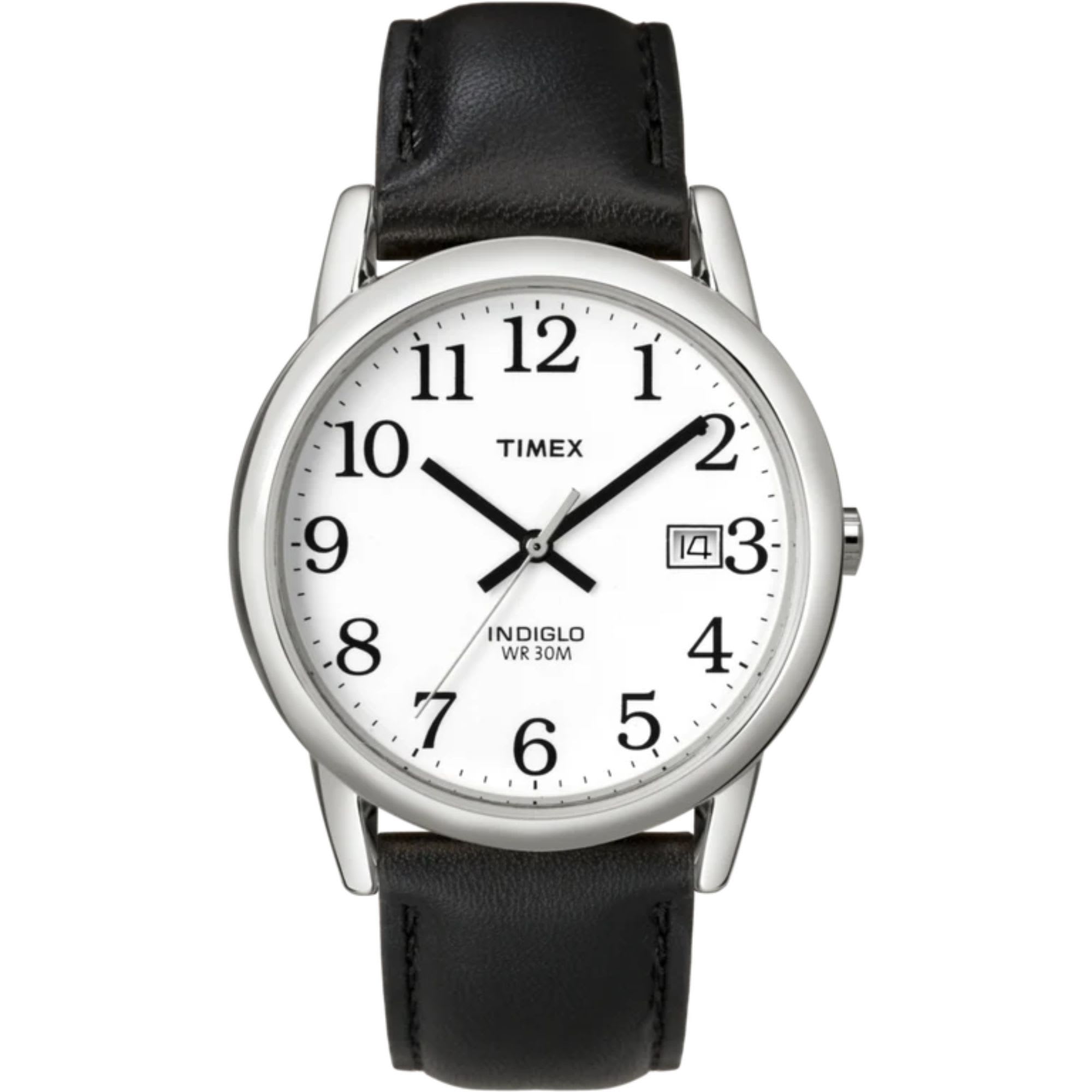 Timex Easy Reader Date 35mm Leather Band