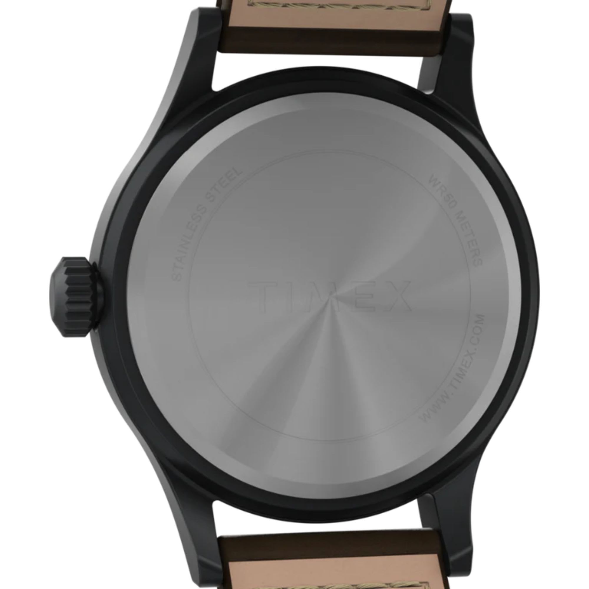 Timex "Expedition Scout 40mm Leather Strap Watch"
