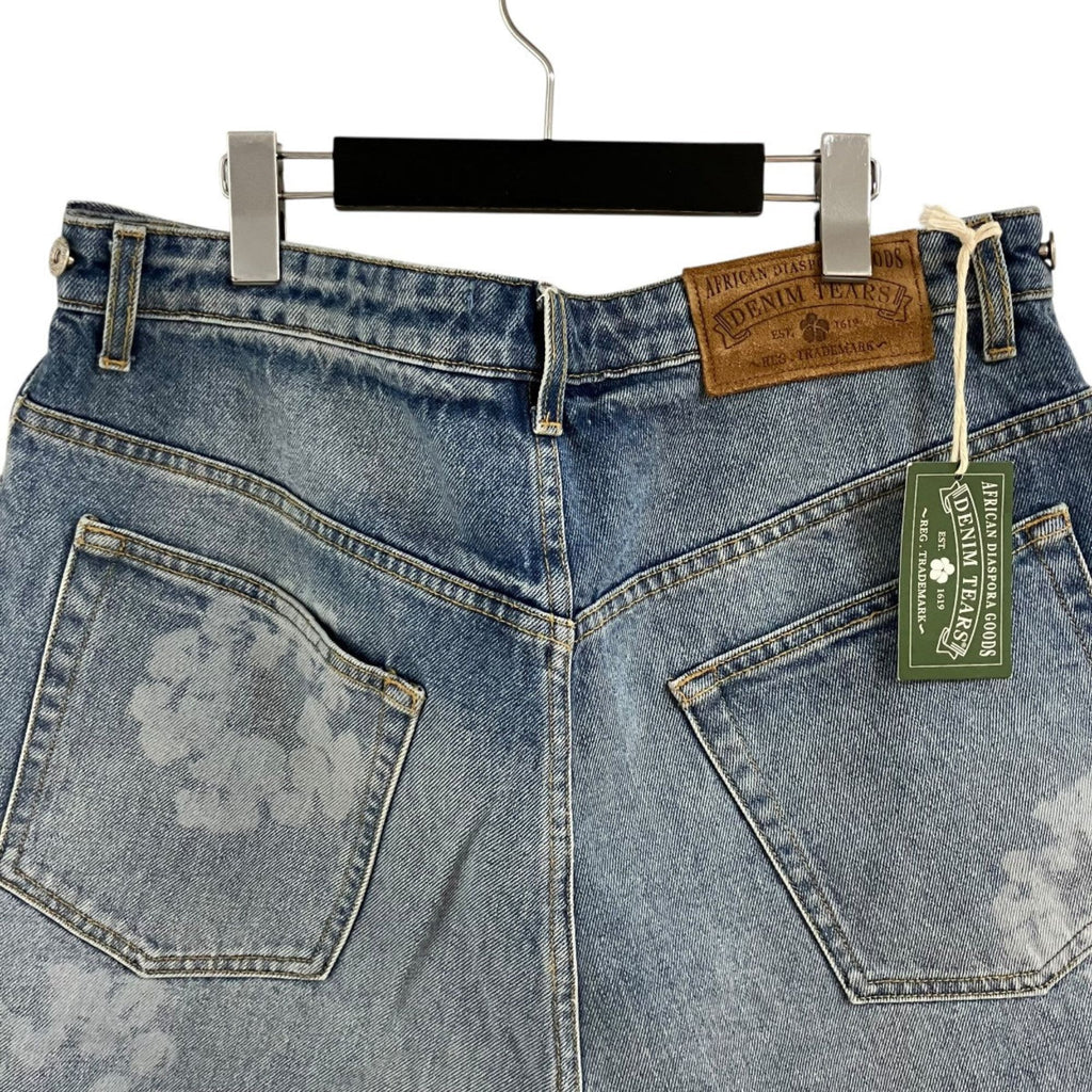 Denim Tears Laser Wreath Denim Short Blue