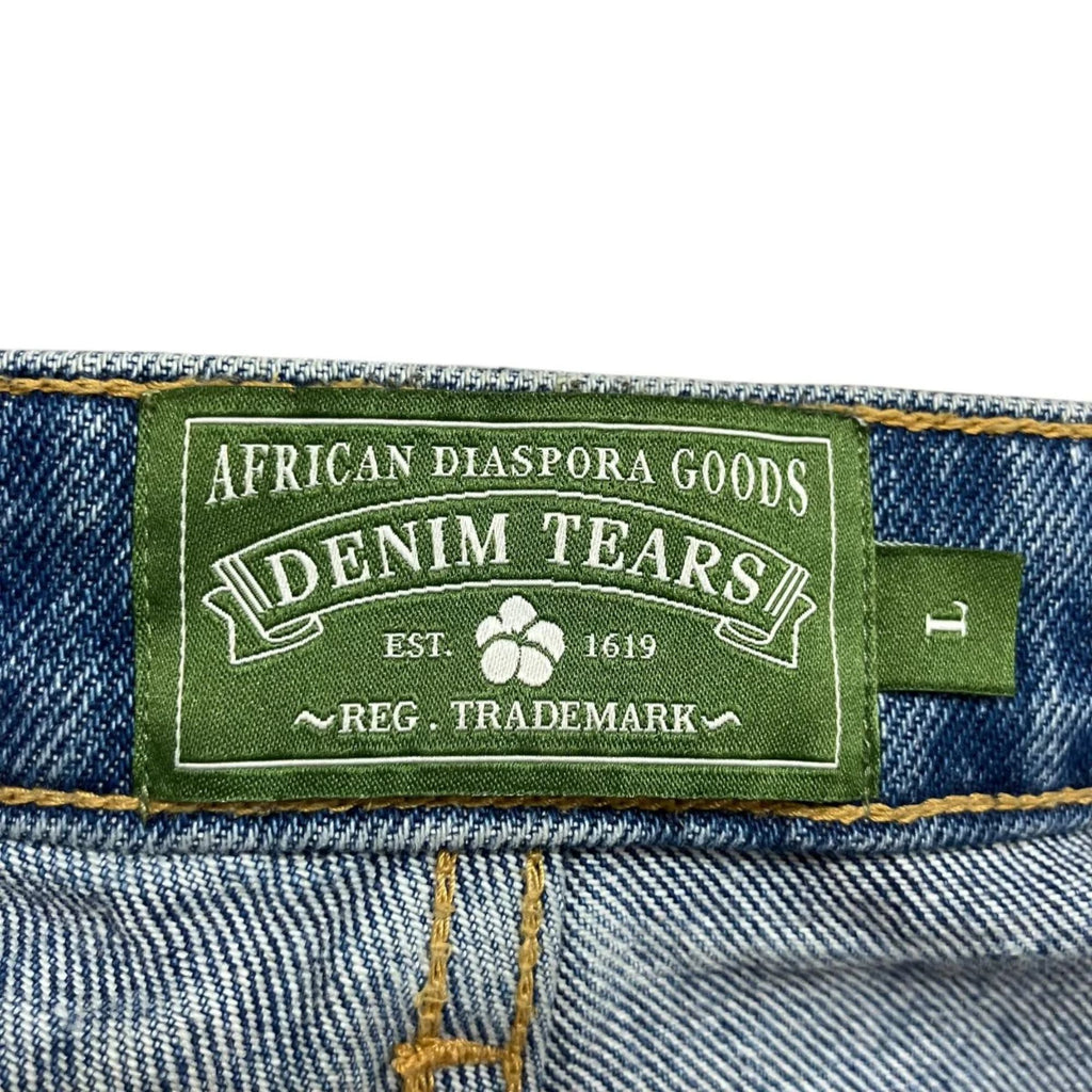 Denim Tears Laser Wreath Denim Short Blue