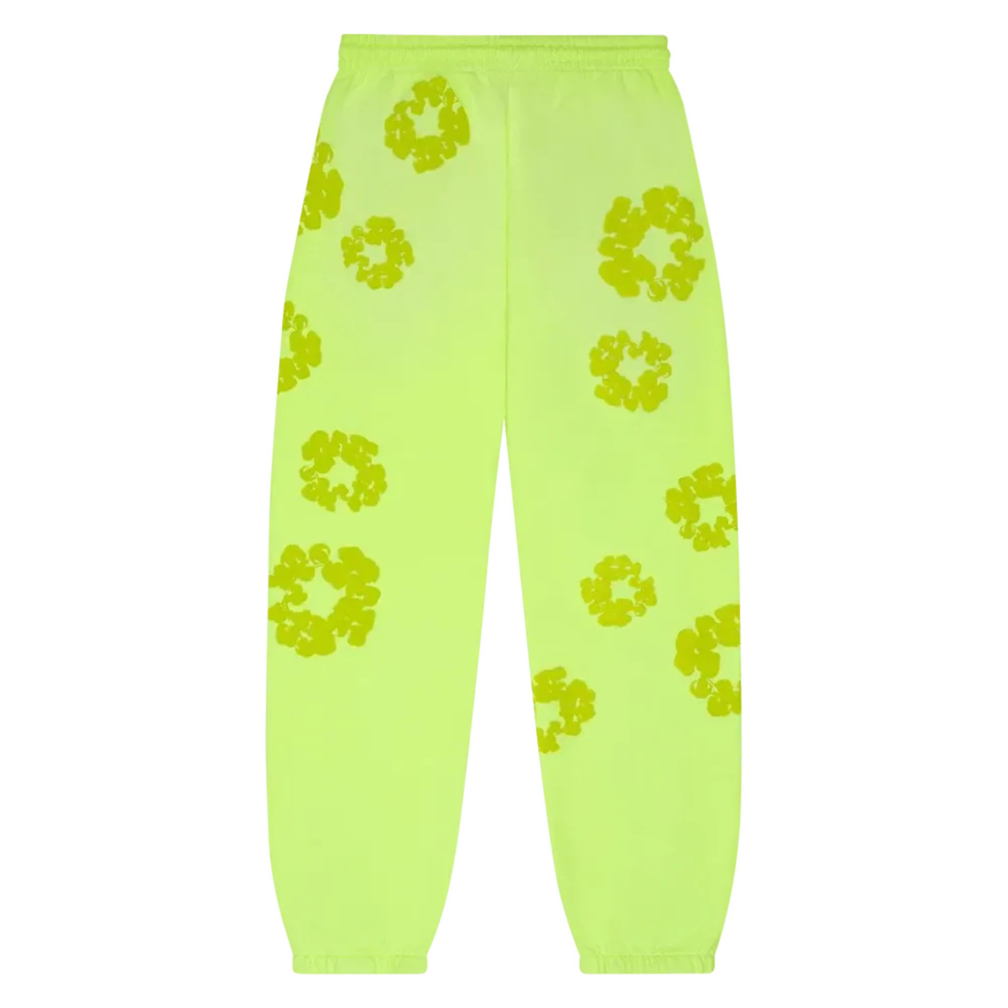 Denim Tears Mono Cotton Wreath Sweatpants Neon Green