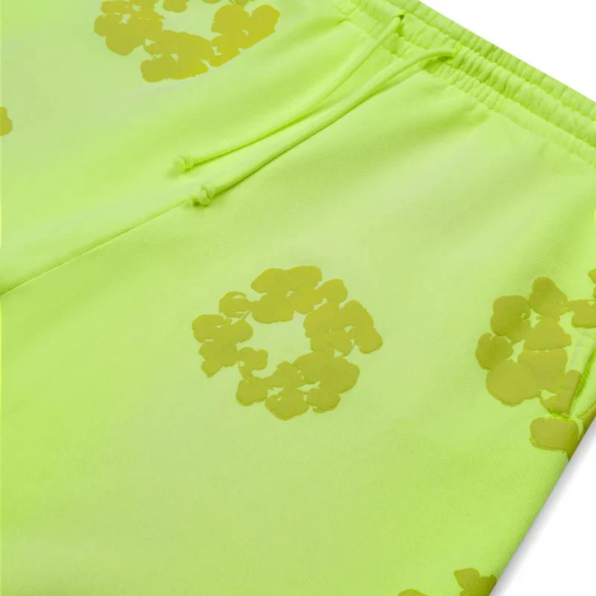 Denim Tears Mono Cotton Wreath Sweatpants Neon Green
