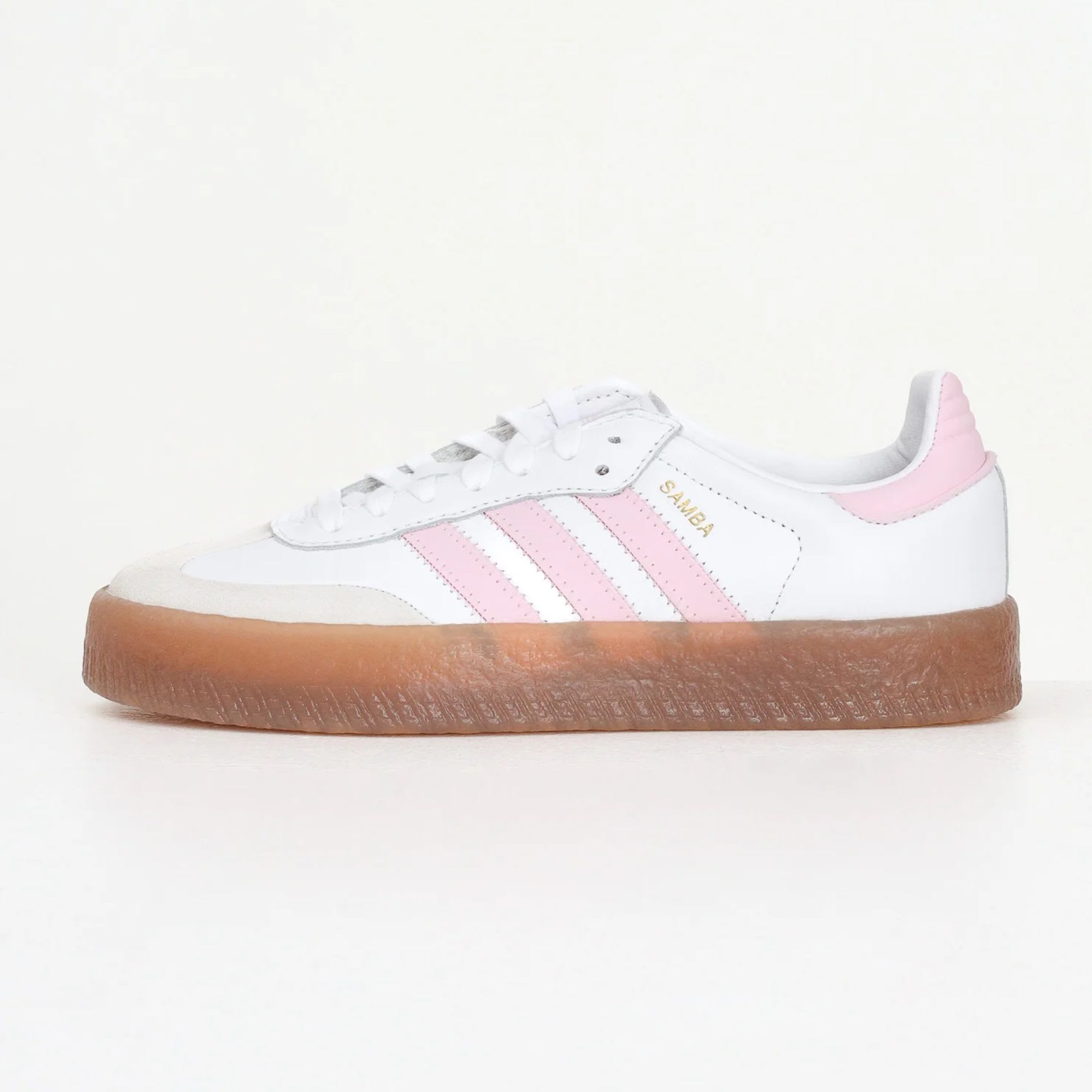 adidas Sambae Cloud White Clear Pink Gold Metallic (GS)