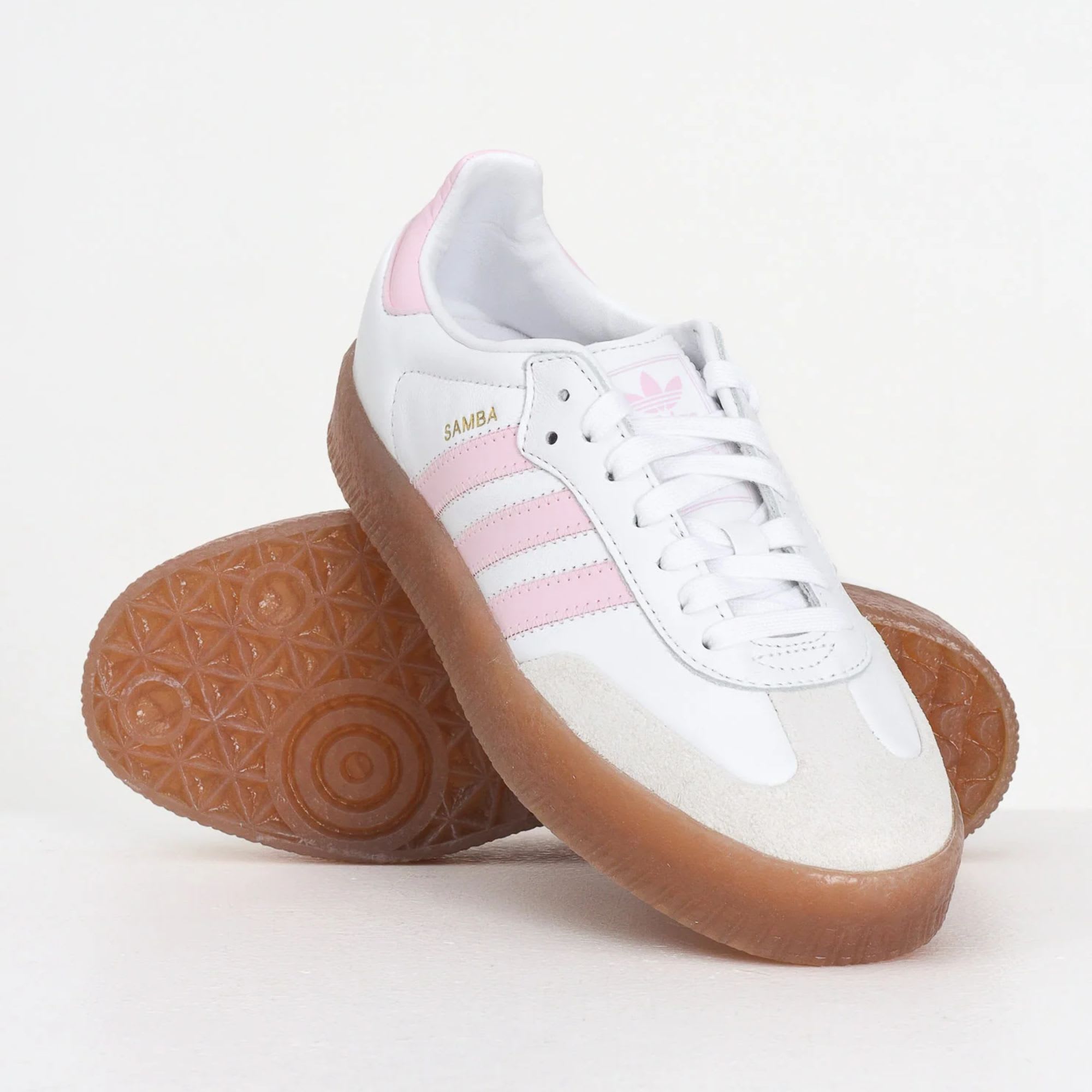 adidas Sambae Cloud White Clear Pink Gold Metallic (GS)