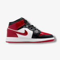 Jordan 1 Mid Patent Bred Toe (GS)