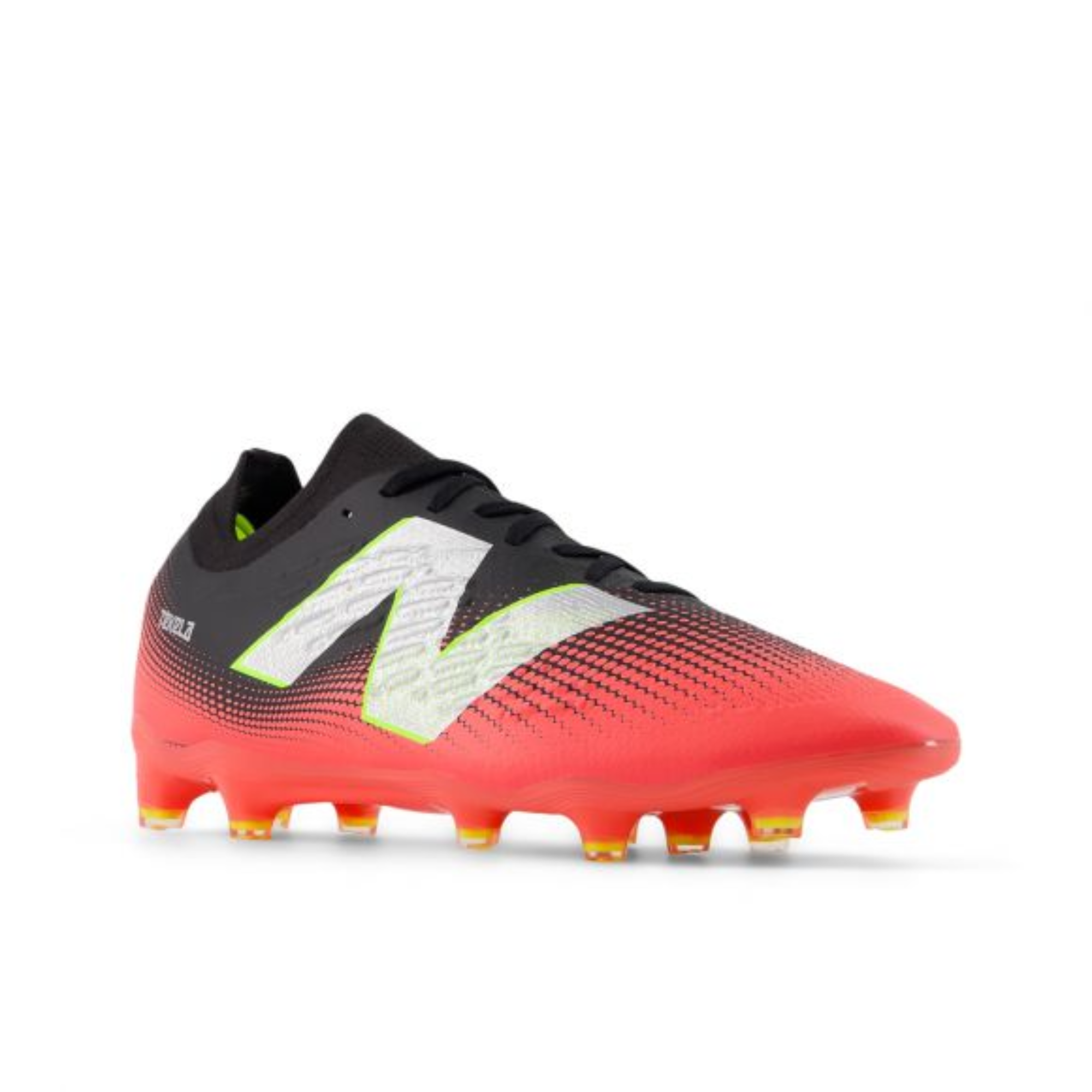 New Balance Tekela Magia V4+ Low Laced FG Black Energy Red Metallic Silver