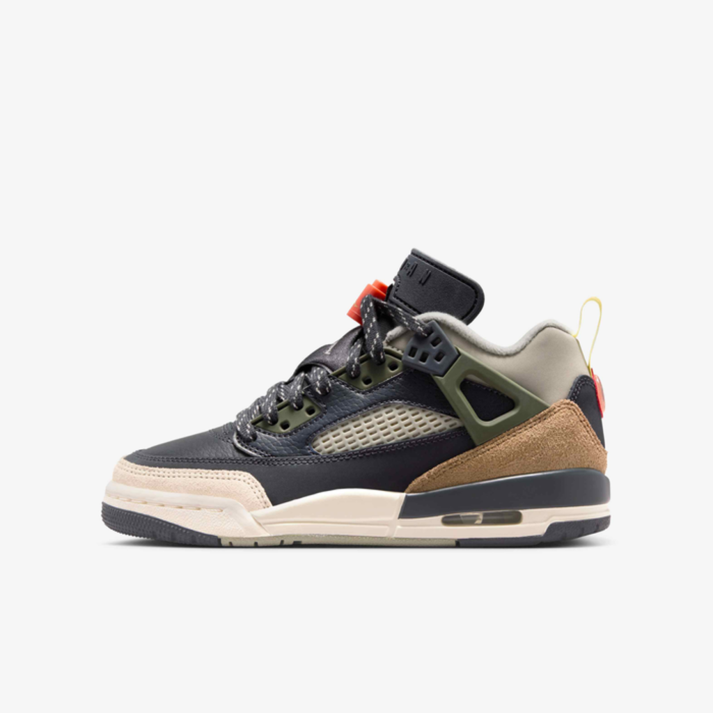 Jordan Spizike Low Anthracite Mango Cargo Khaki (GS)