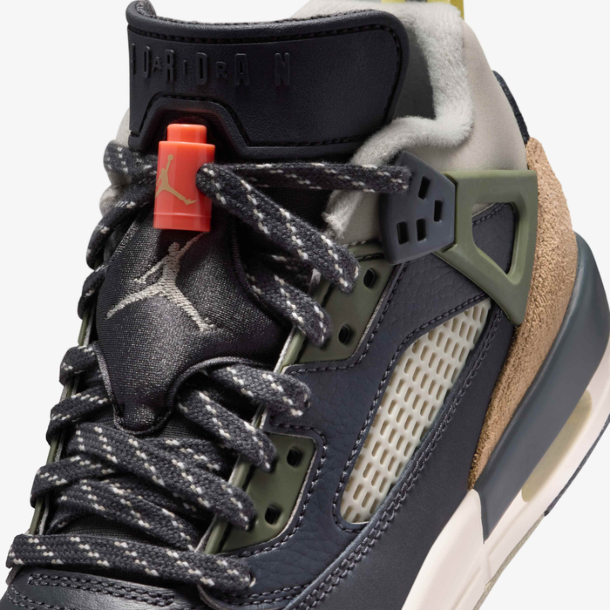 Jordan Spizike Low Anthracite Mango Cargo Khaki (GS)
