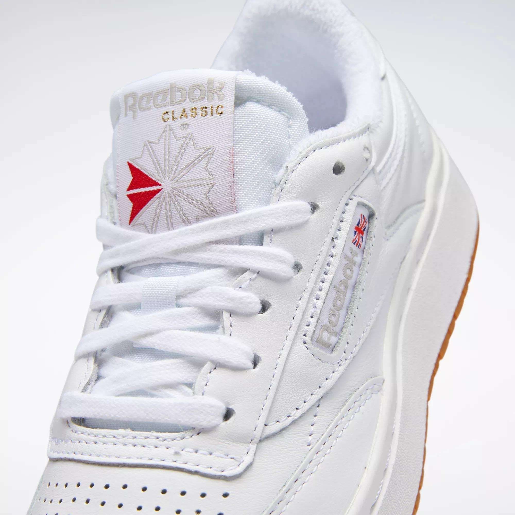 Women's Club Classic Double White Reebok Gum sneakers