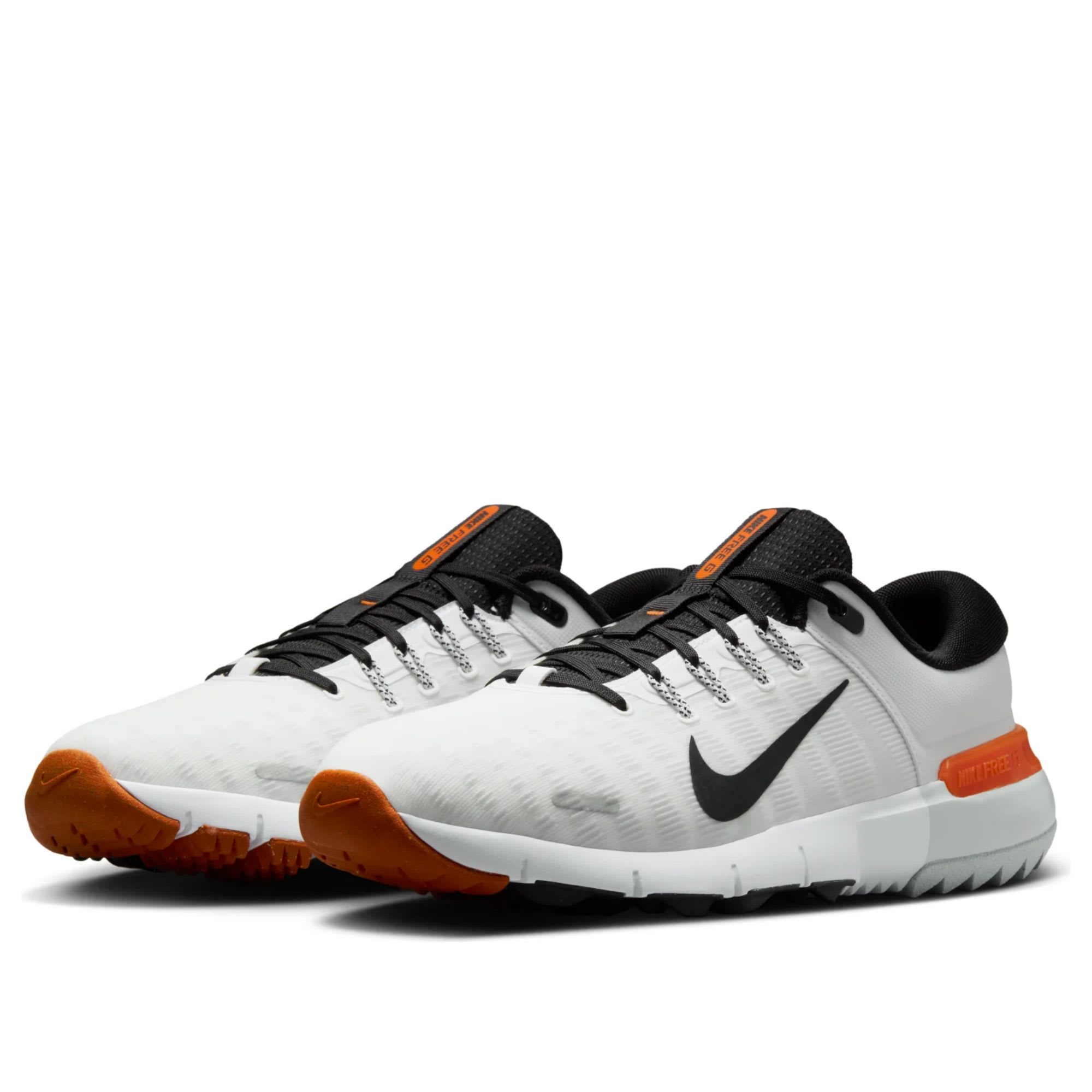 Nike Free Golf Next Nature White Safety Orange Black