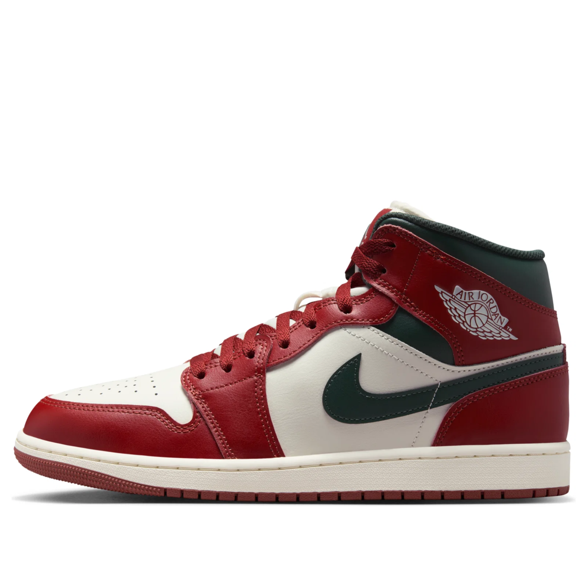 Jordan 1 Mid Redstone Midnight Green
