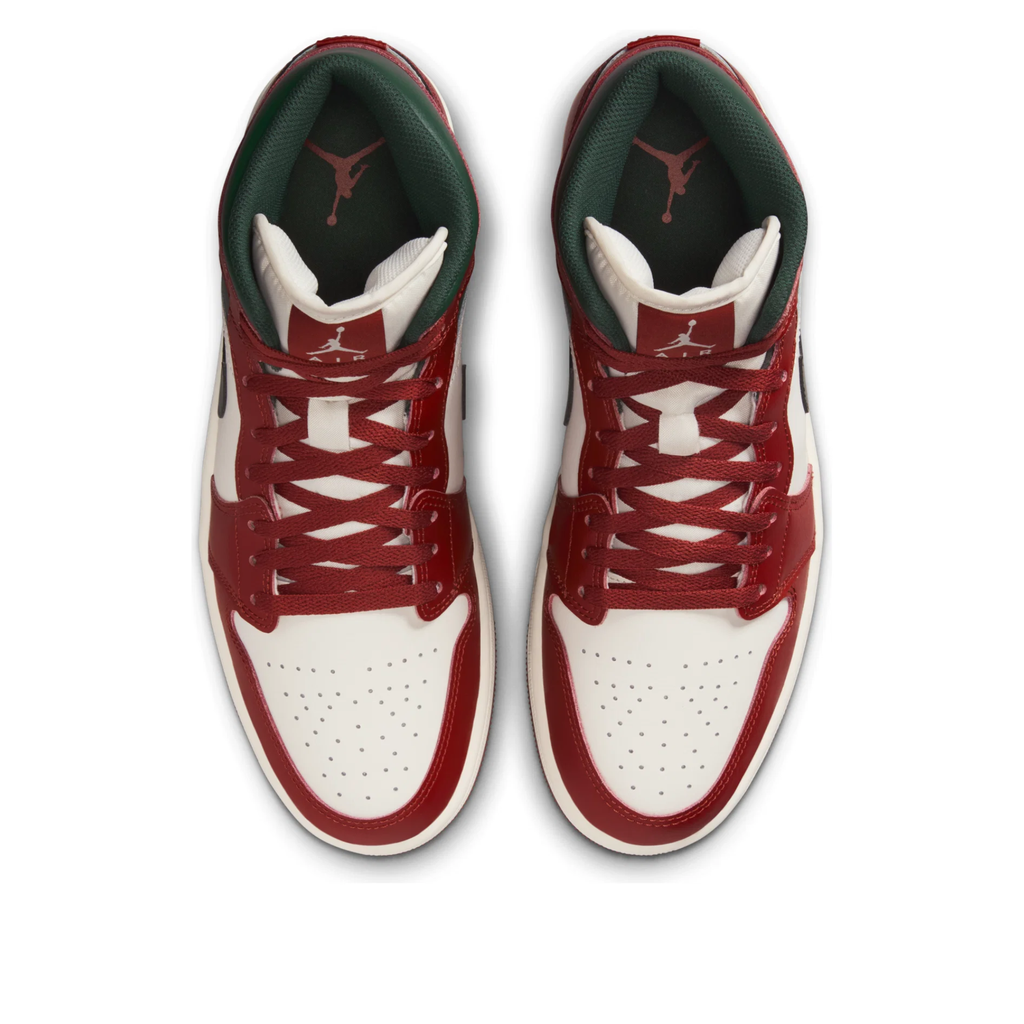 Jordan 1 Mid Redstone Midnight Green
