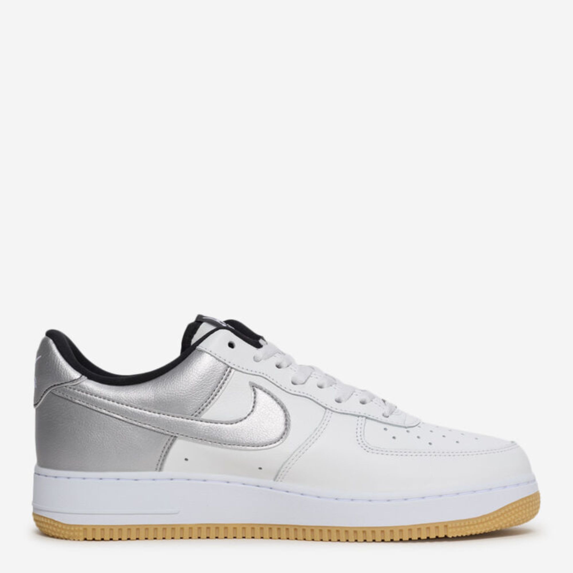Nike Air Force 1 Low '07 LV8 White Black Metallic Silver