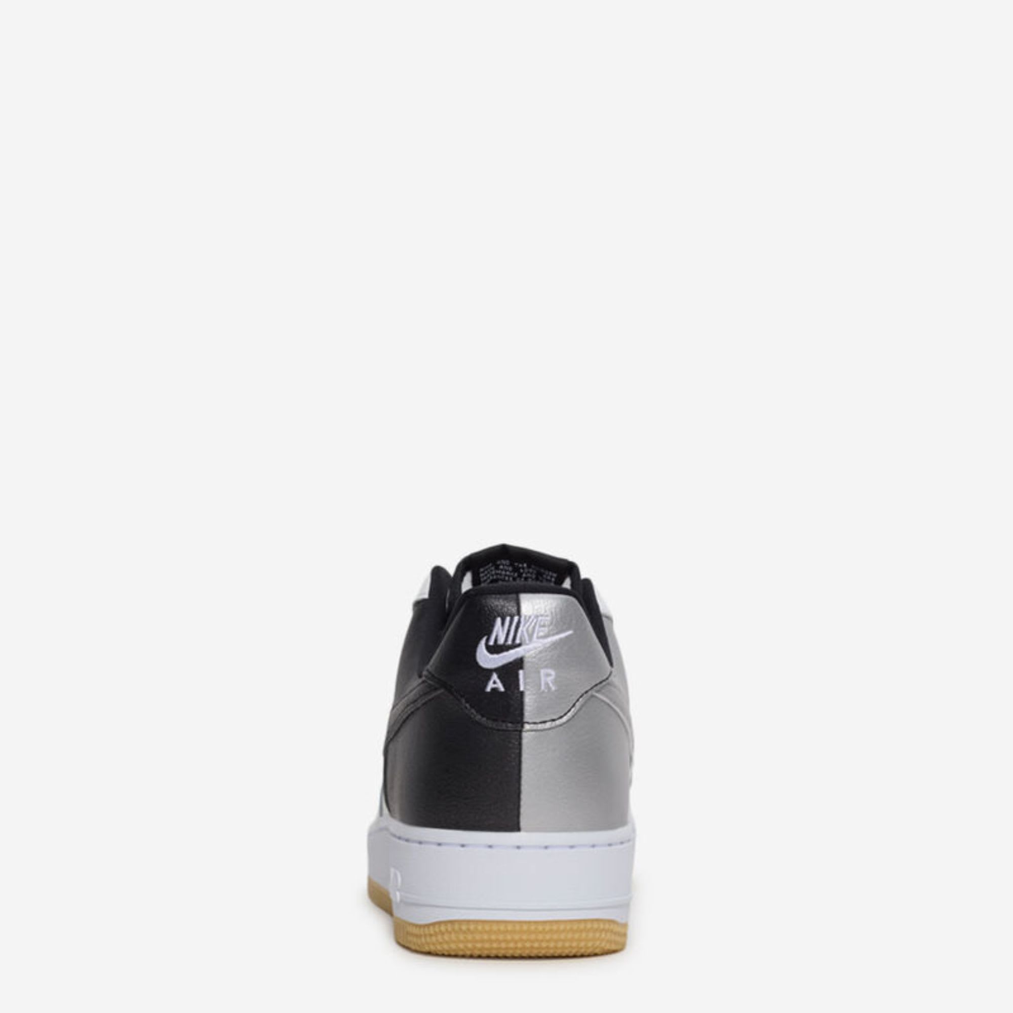Nike Air Force 1 Low '07 LV8 White Black Metallic Silver